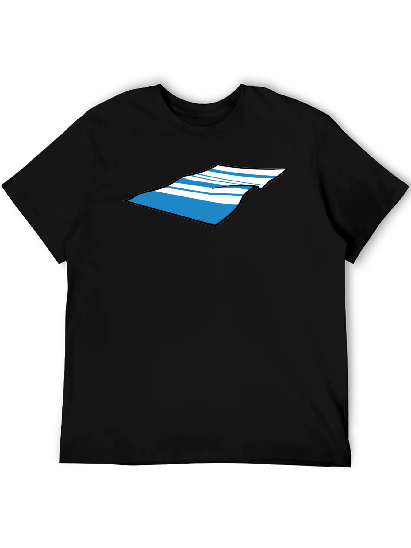Striped Towel Graphic Tee - Casual Cool