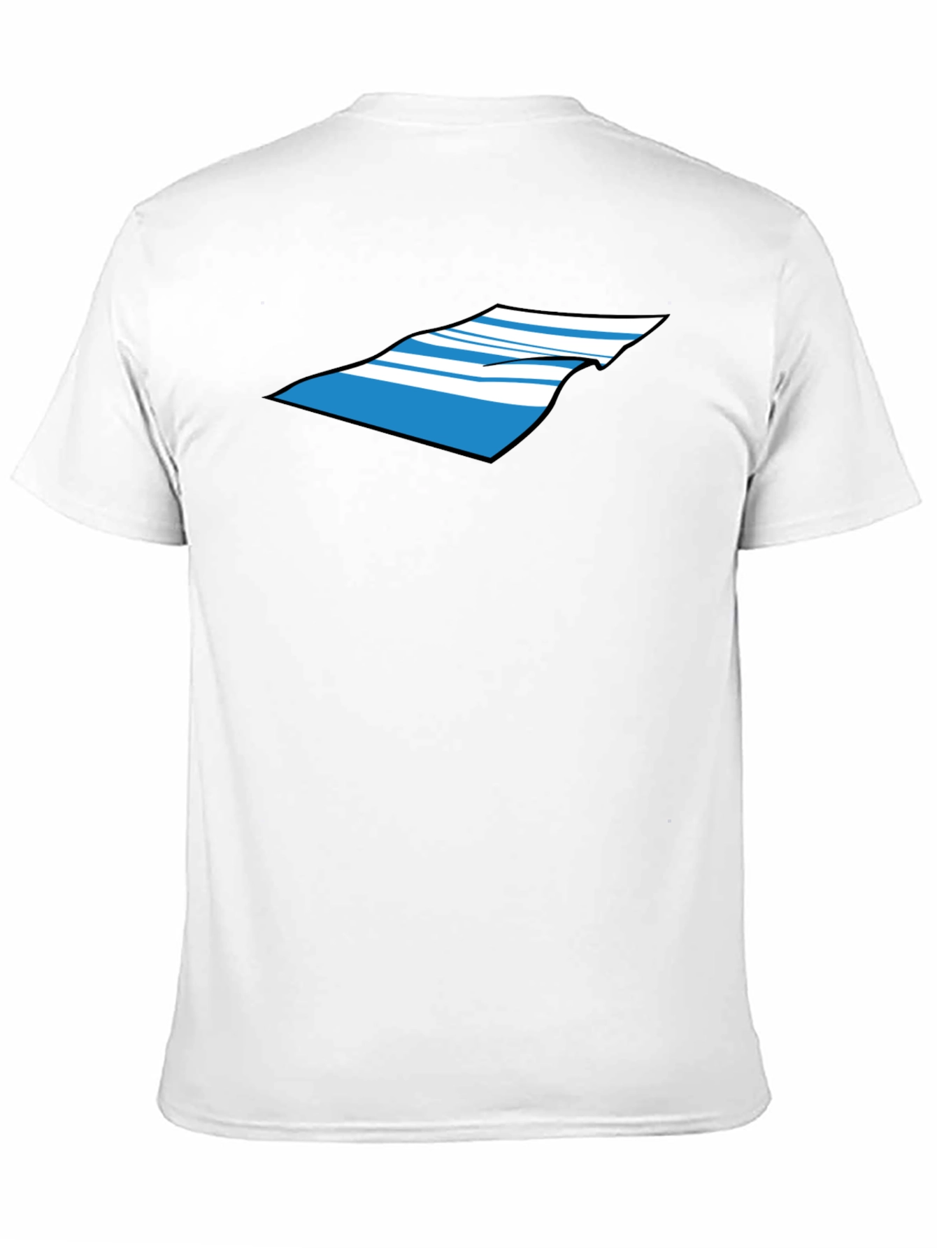 Striped Towel Graphic Tee - Casual Cool
