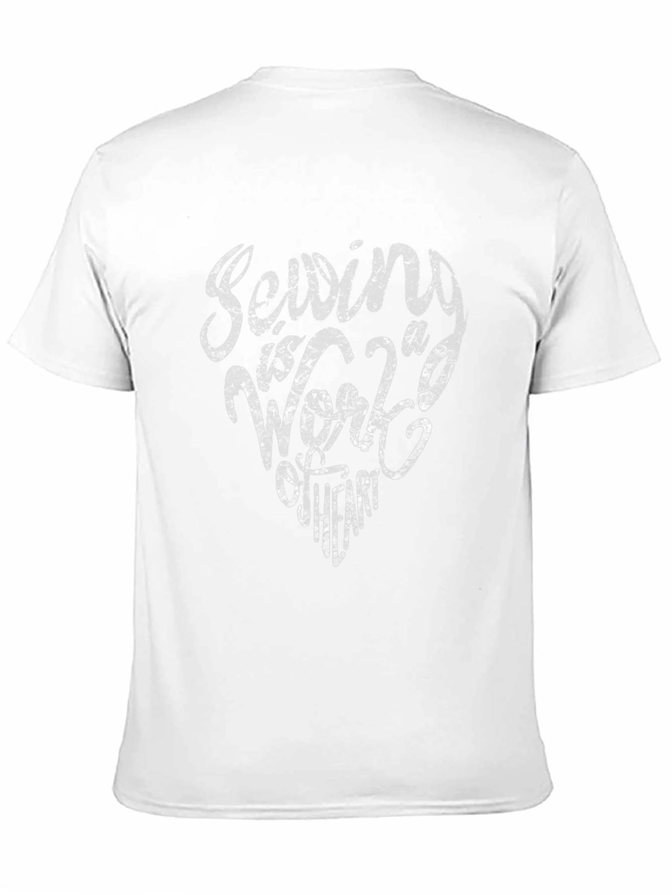 Sewing is a Work of Heart Black T-Shirt