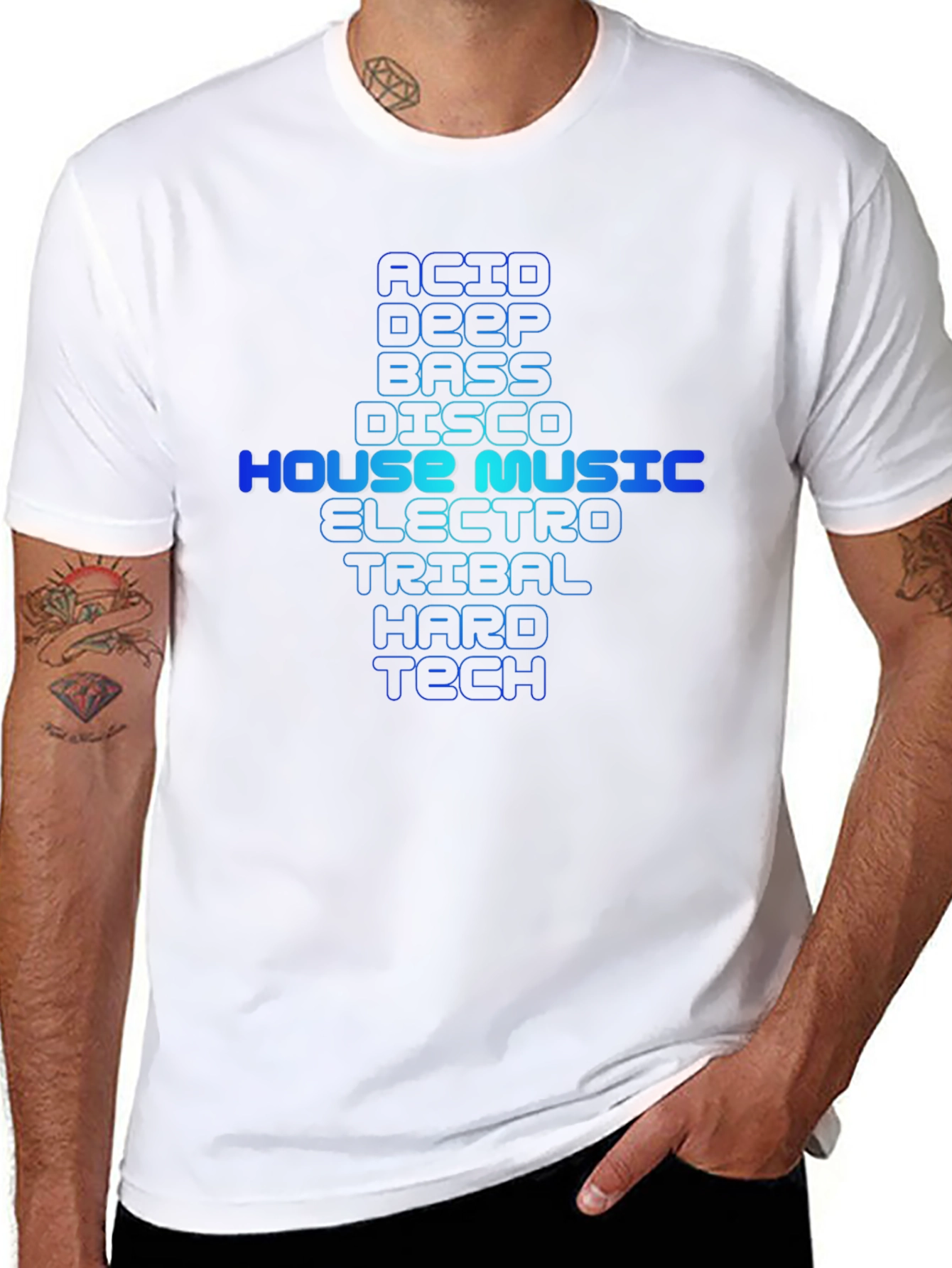 Music Genre T-Shirt - Acid House Techno