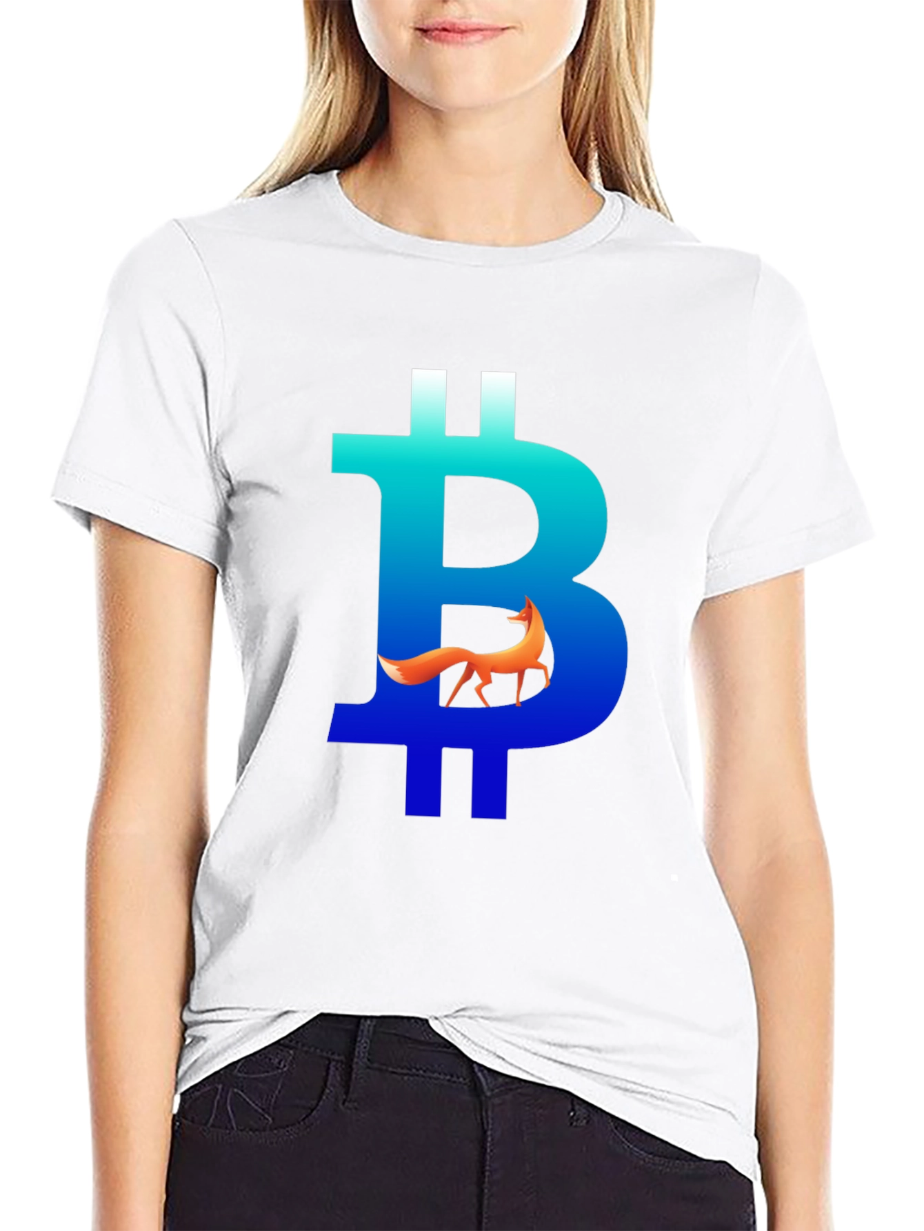 Bitcoin Fox Graphic Tee - Crypto Style