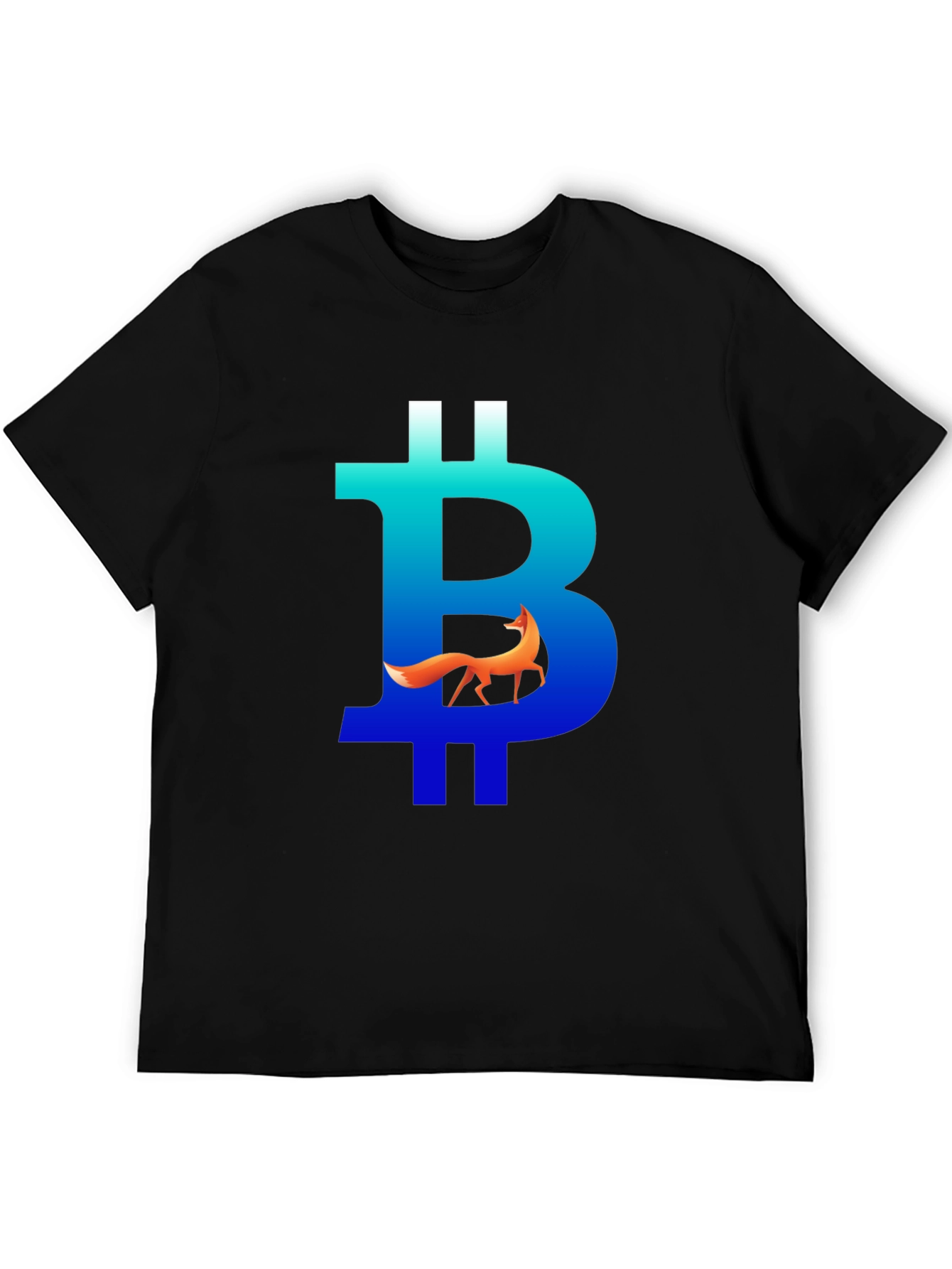 Bitcoin Fox Graphic Tee - Crypto Style