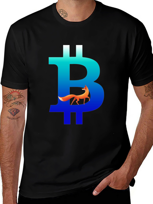 Bitcoin Fox Graphic Tee - Crypto Style