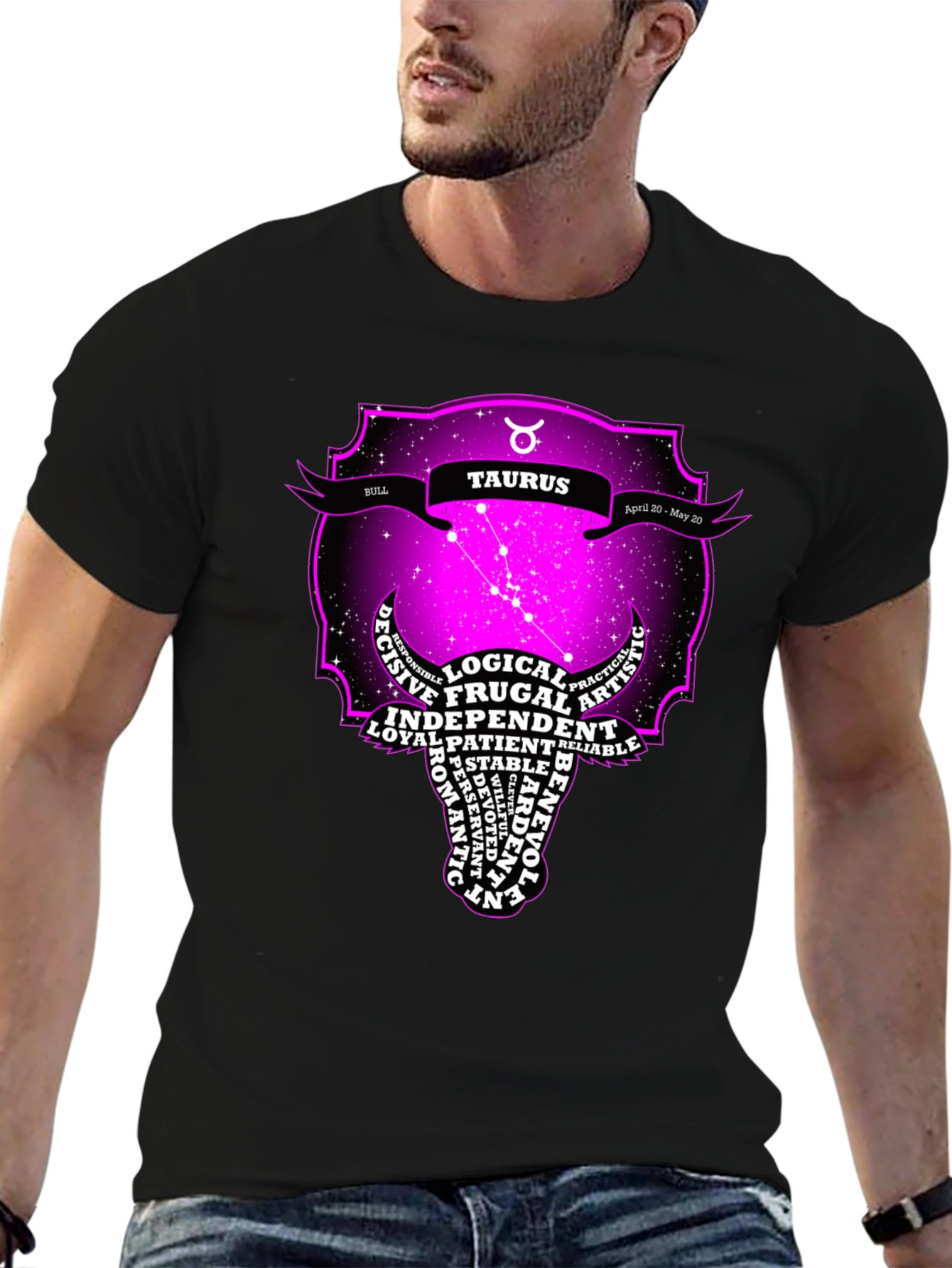 Taurus Zodiac Sign Graphic T-Shirt