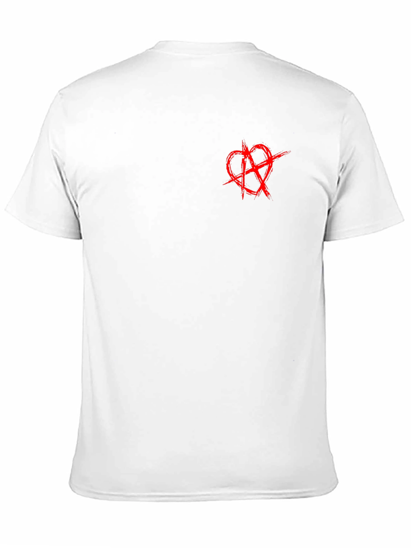 Anarchy Heart Symbol Black T-Shirt