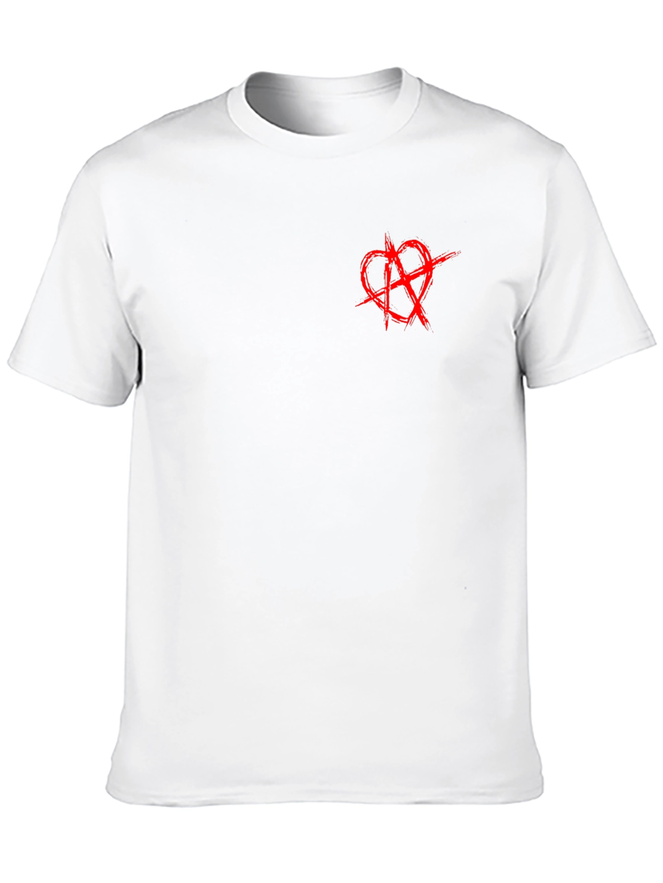 Anarchy Heart Symbol Black T-Shirt
