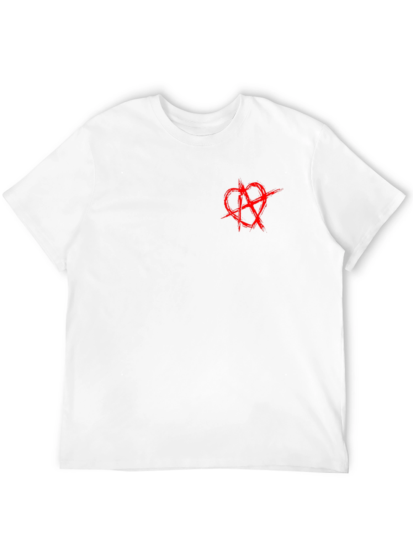 Anarchy Heart Symbol Black T-Shirt