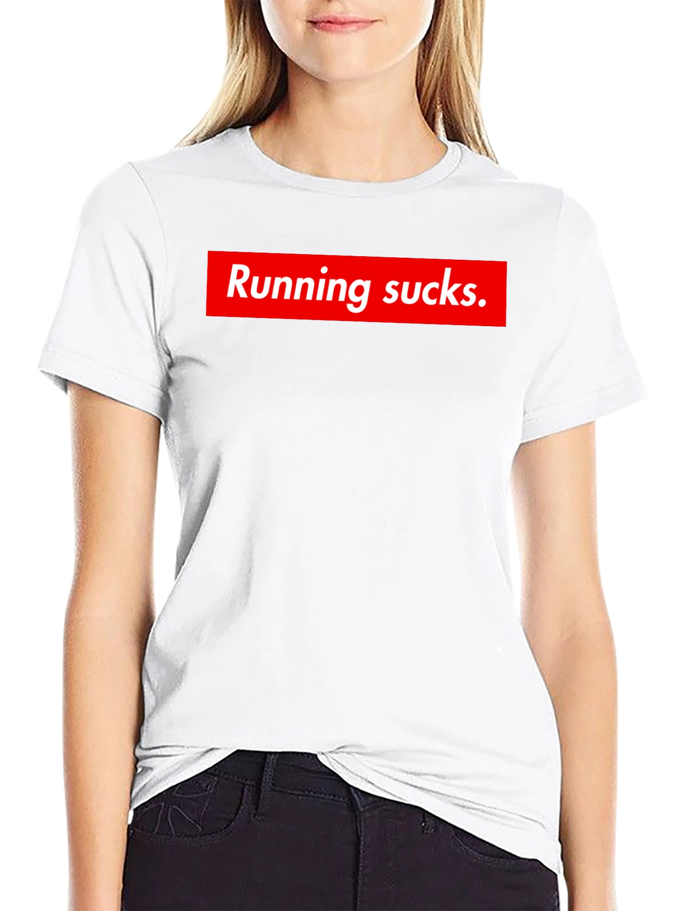 Running Sucks T-Shirt - Funny Graphic Tee