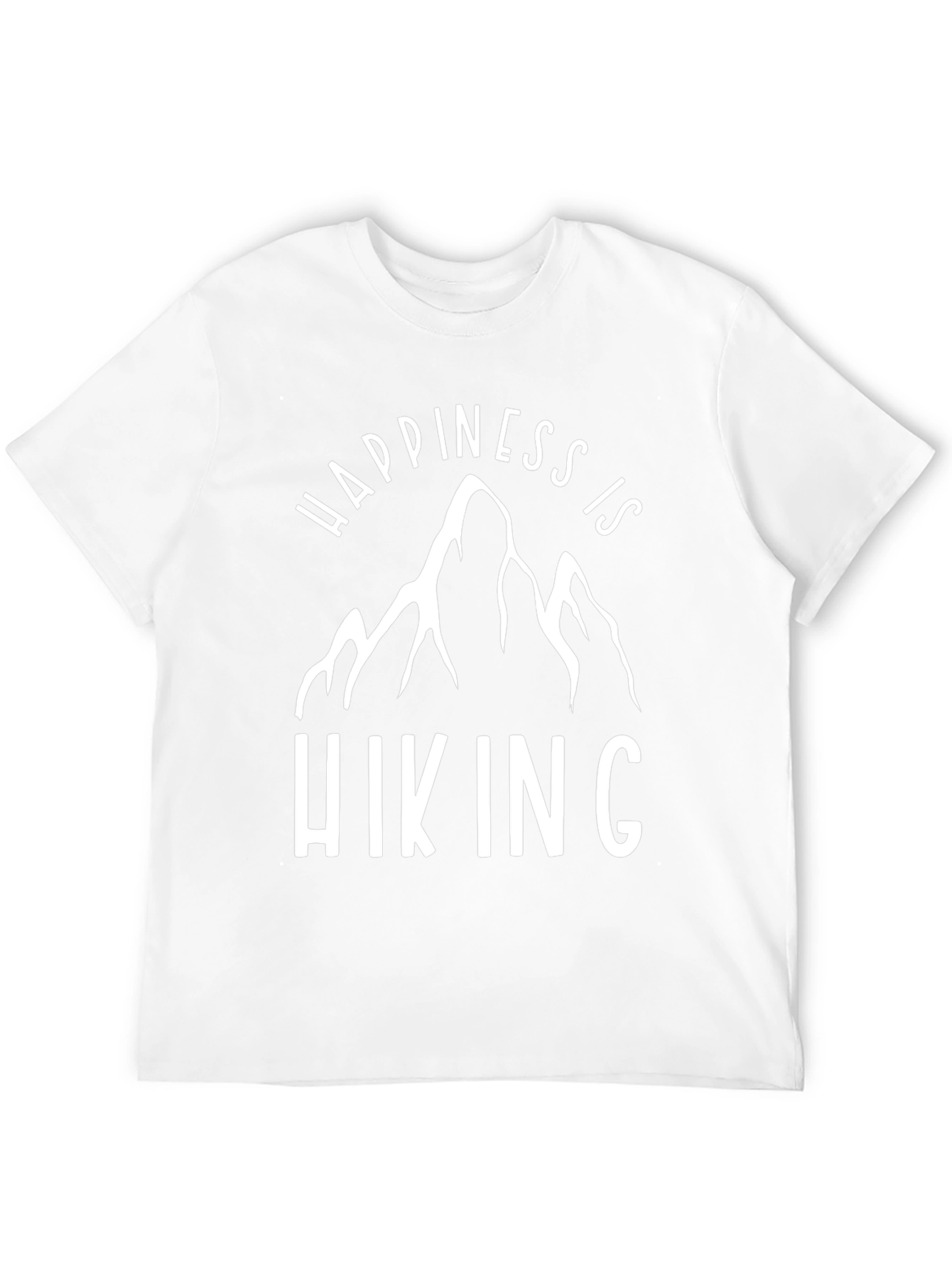 Happiness is Hiking Graphic Tee - Black