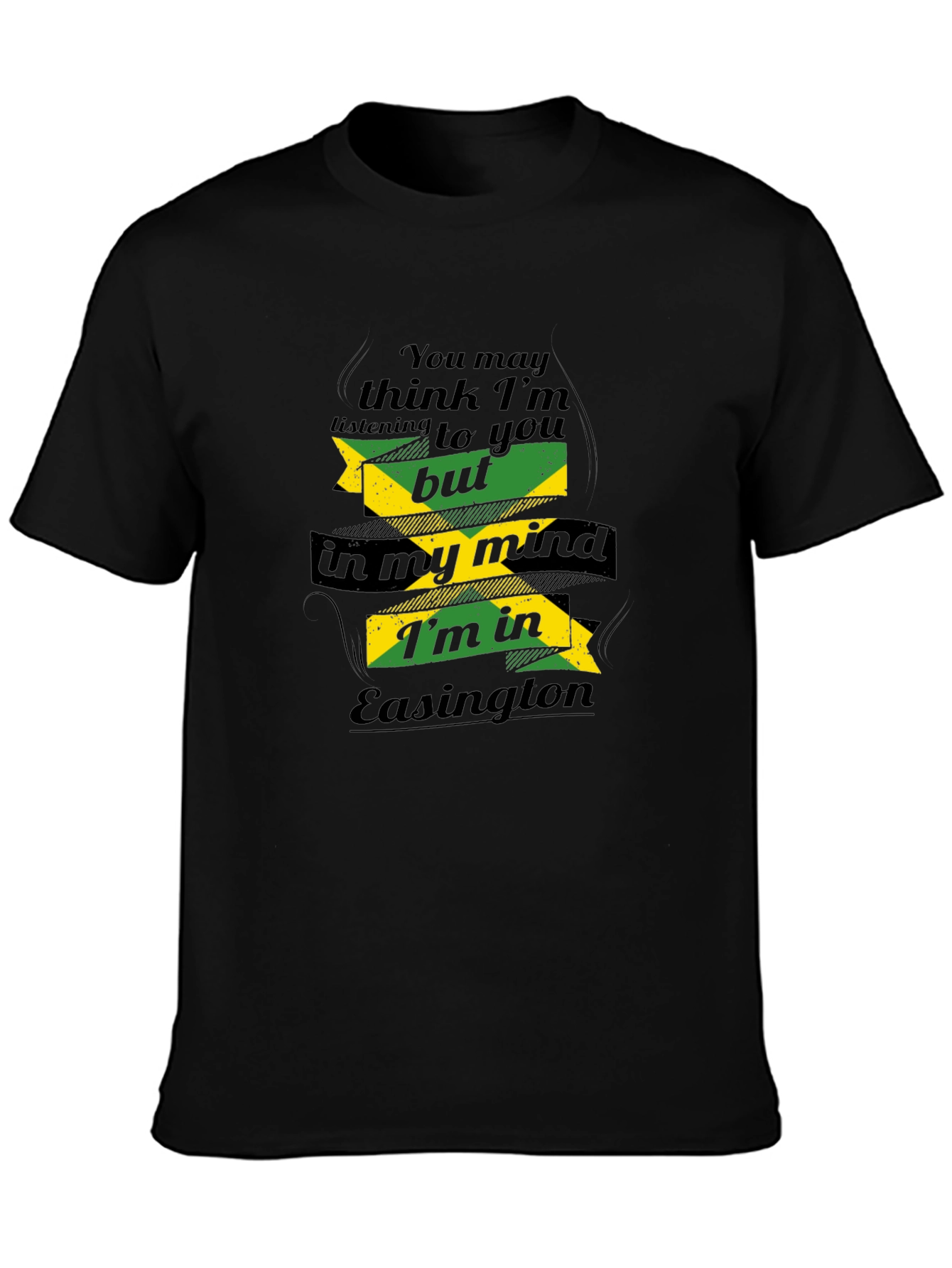 Easington Mind T-Shirt - Jamaican Flag Style
