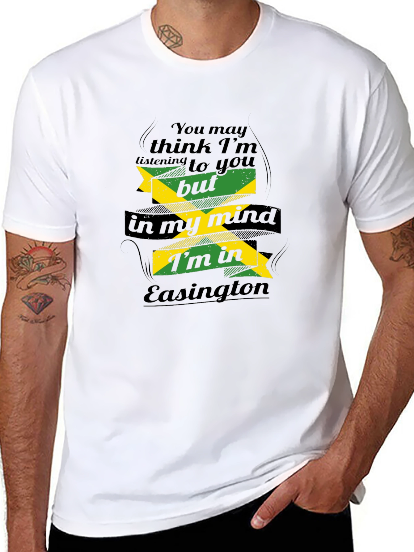 Easington Mind T-Shirt - Jamaican Flag Style