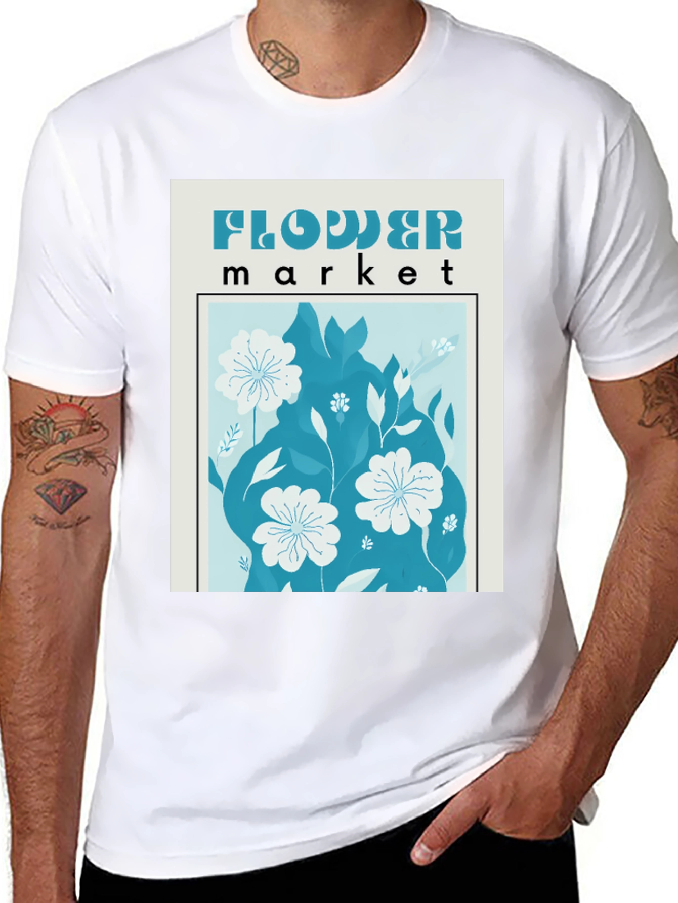 Flower Market Graphic T-Shirt