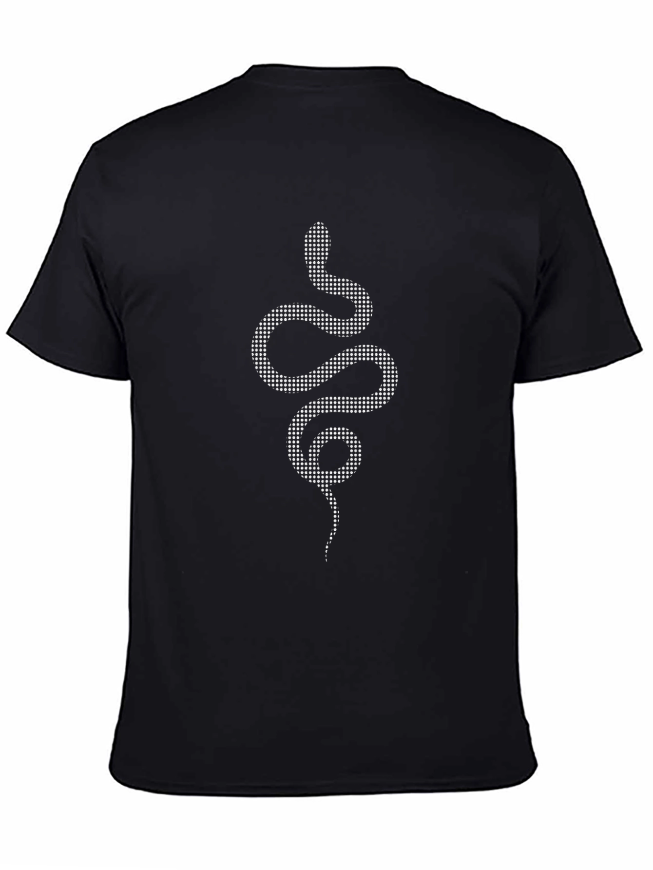 Black Snake Print Tee - Modern Style