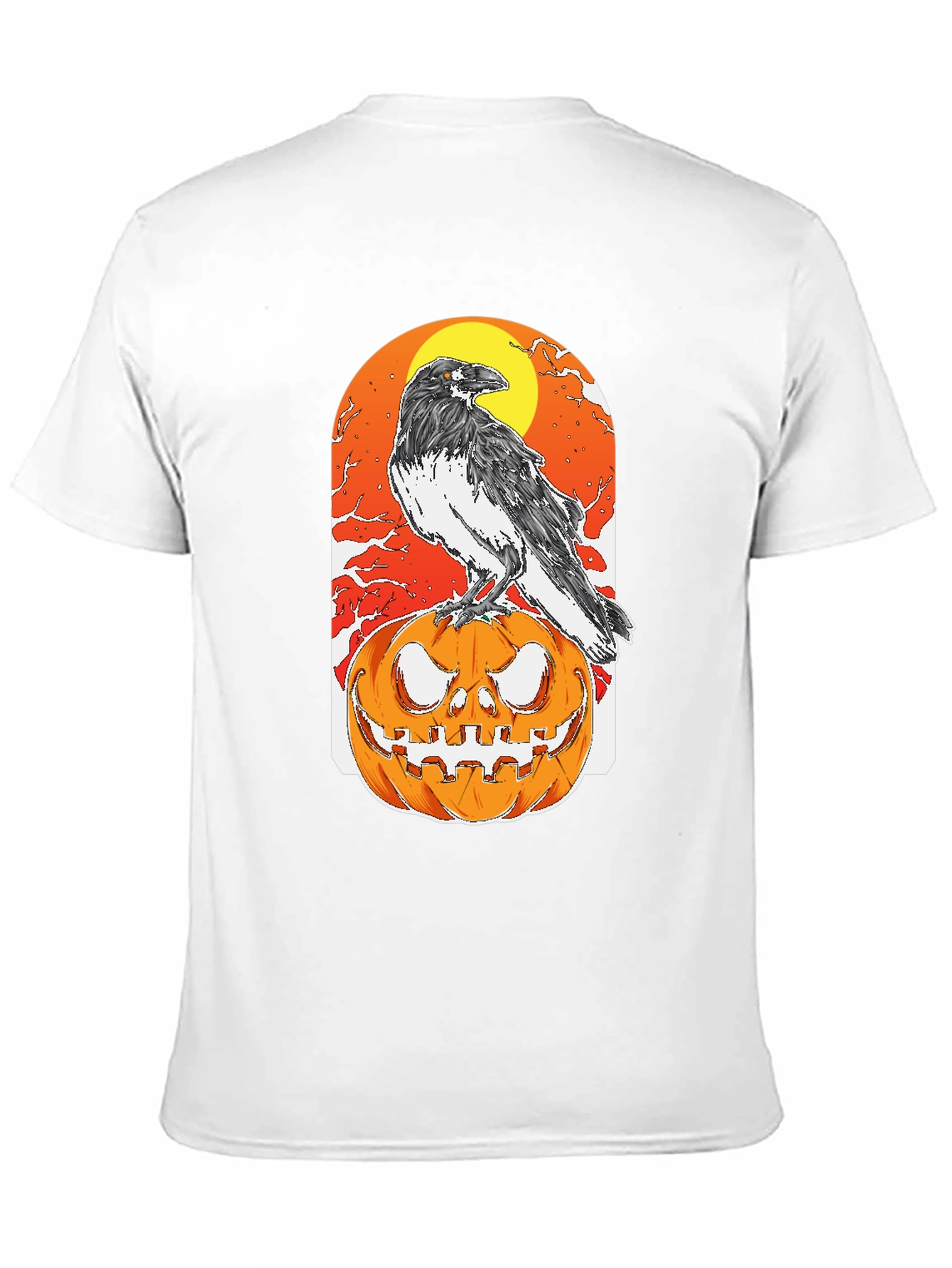 Halloween Crow Pumpkin T-Shirt