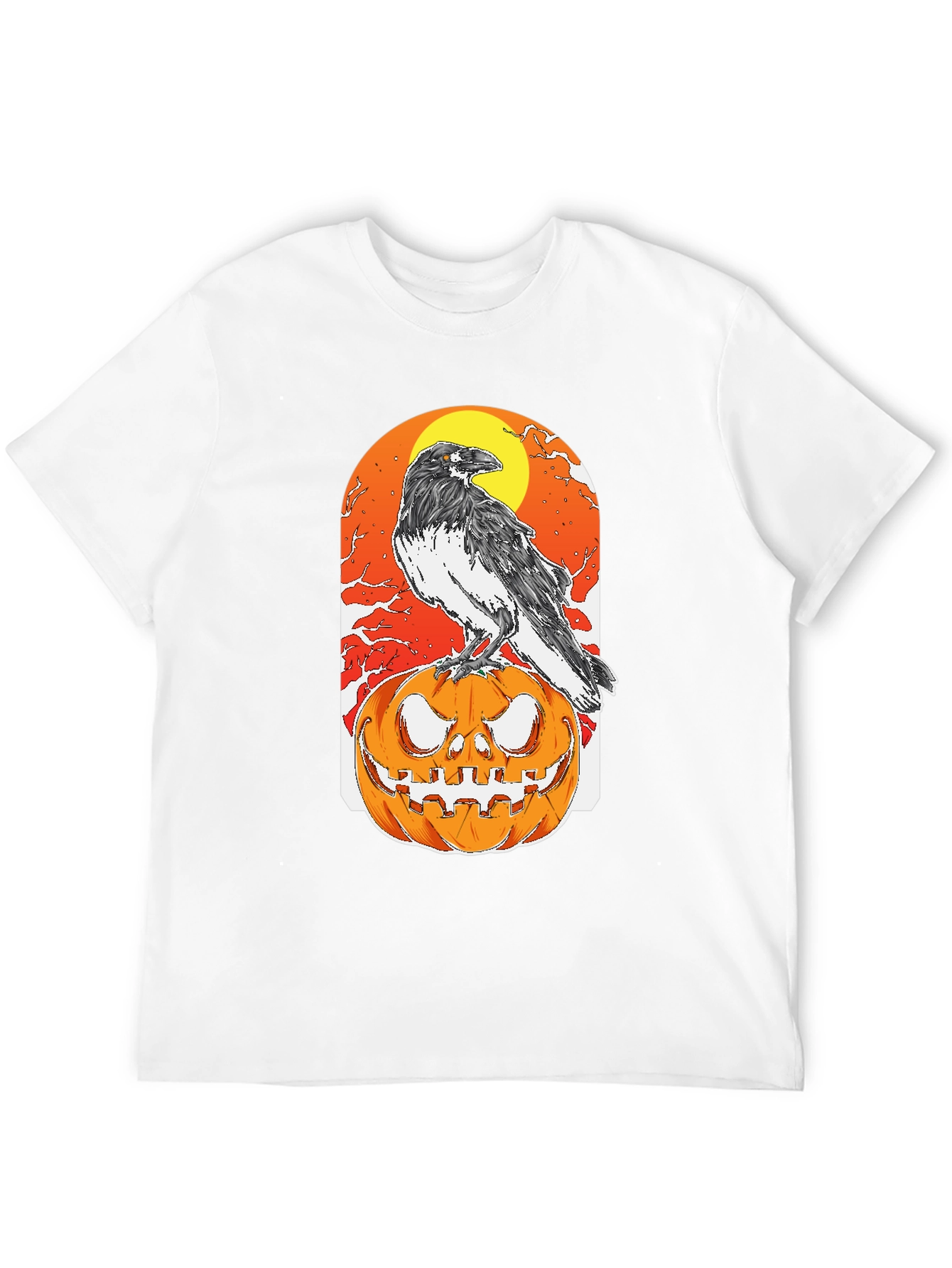 Halloween Crow Pumpkin T-Shirt