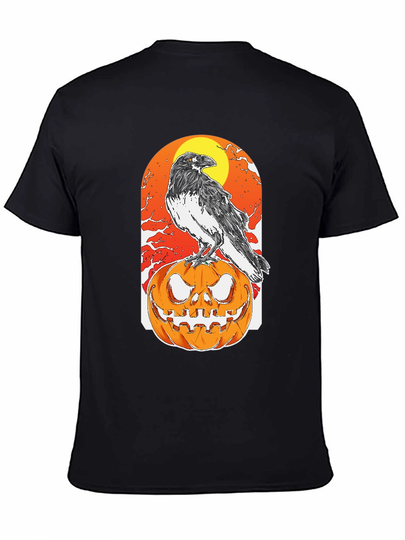 Halloween Crow Pumpkin T-Shirt