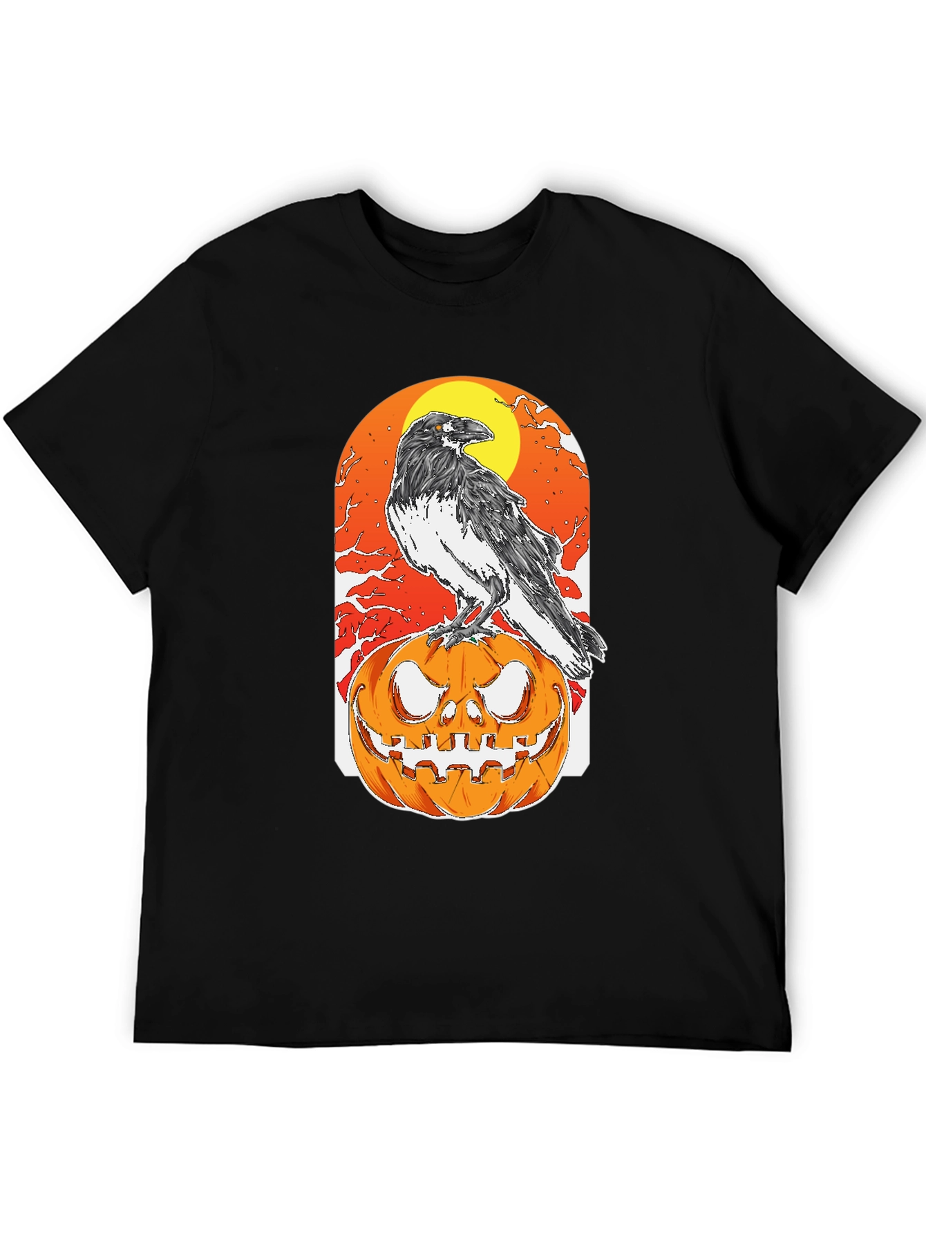 Halloween Crow Pumpkin T-Shirt
