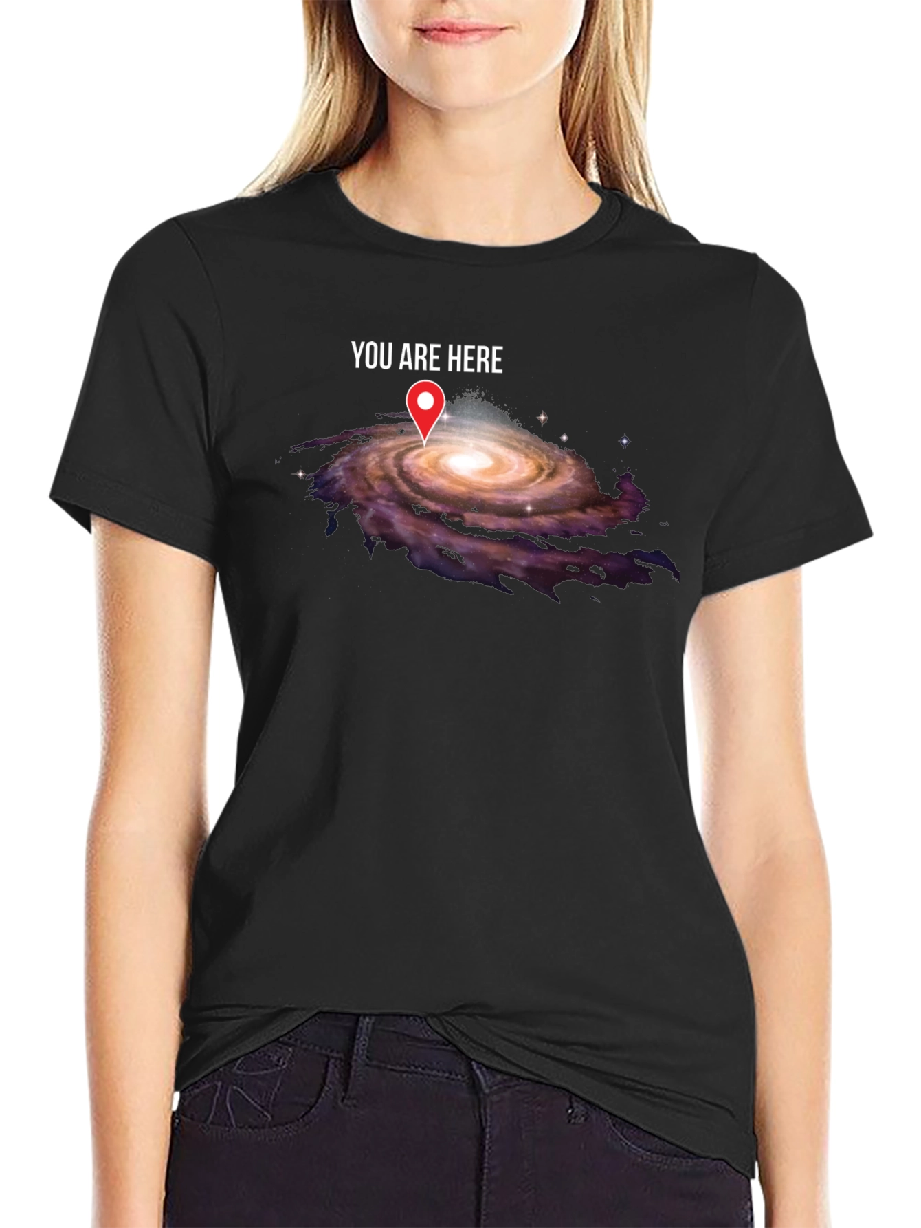 You Are Here Galaxy Graphic T-Shirt
