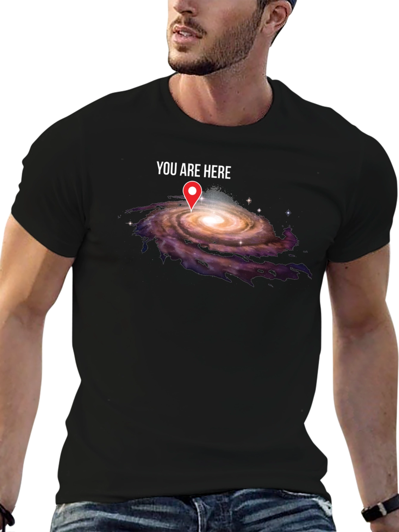 You Are Here Galaxy Graphic T-Shirt