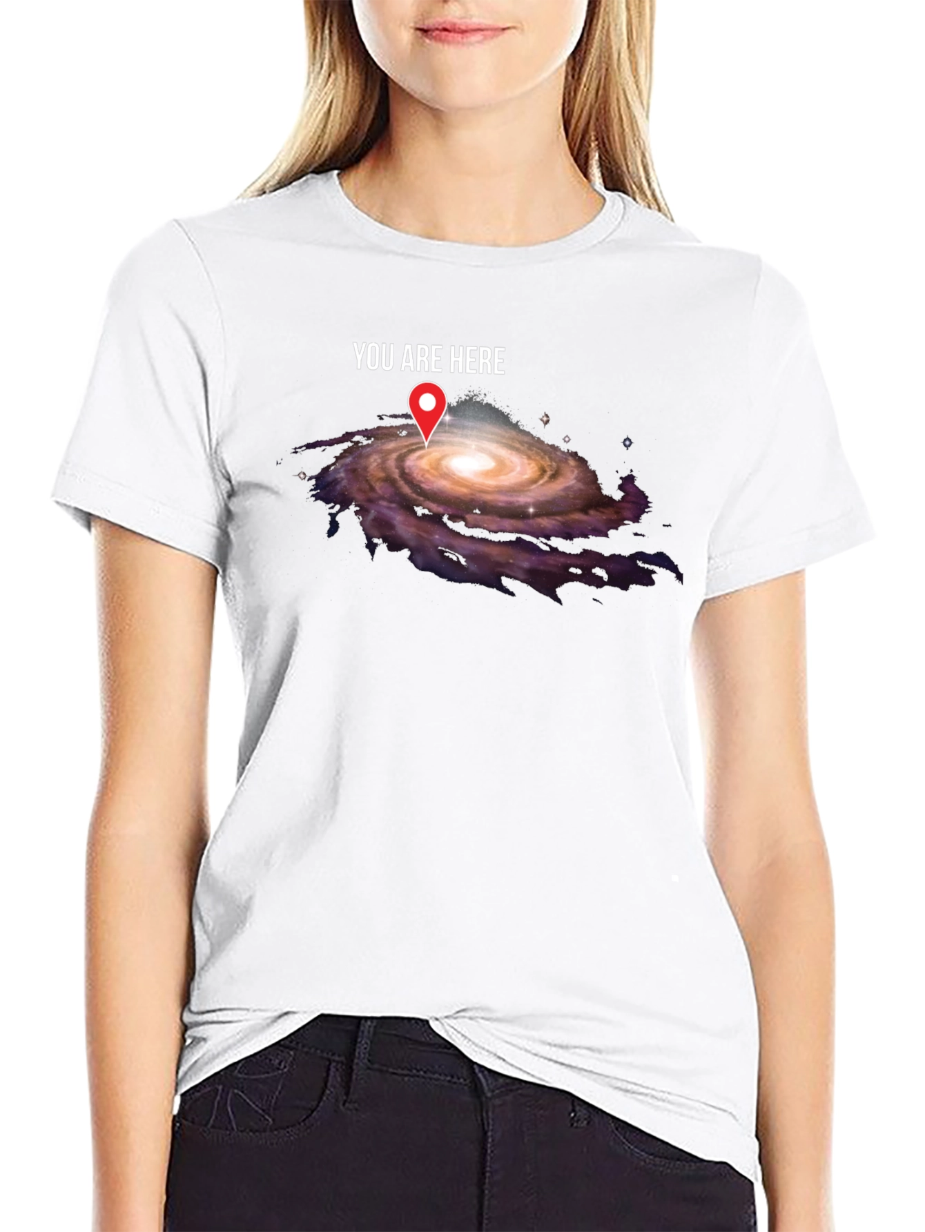 You Are Here Galaxy Graphic T-Shirt