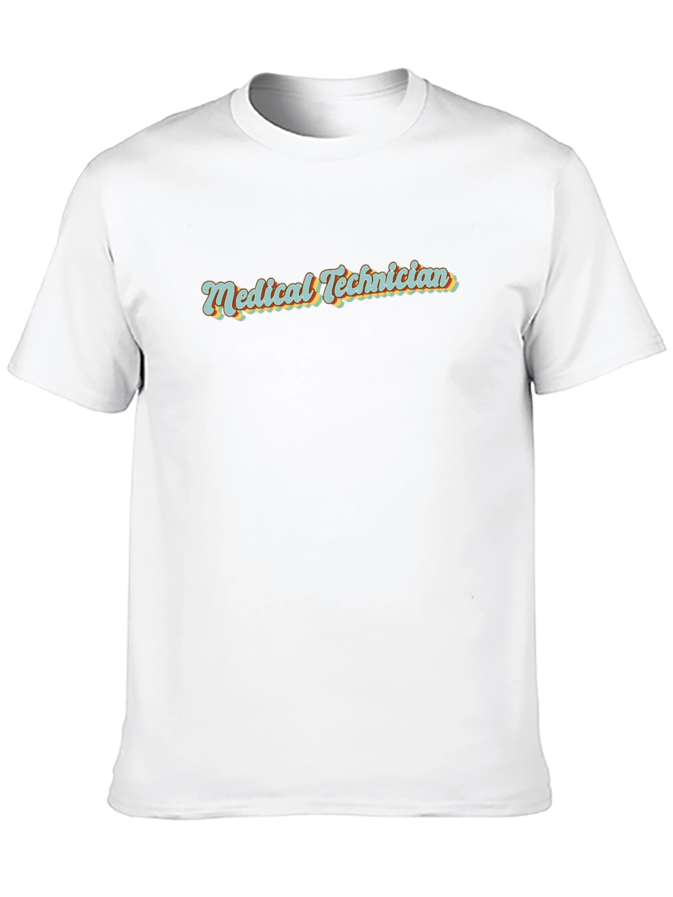 Medical Technician Retro Style Black T-Shirt