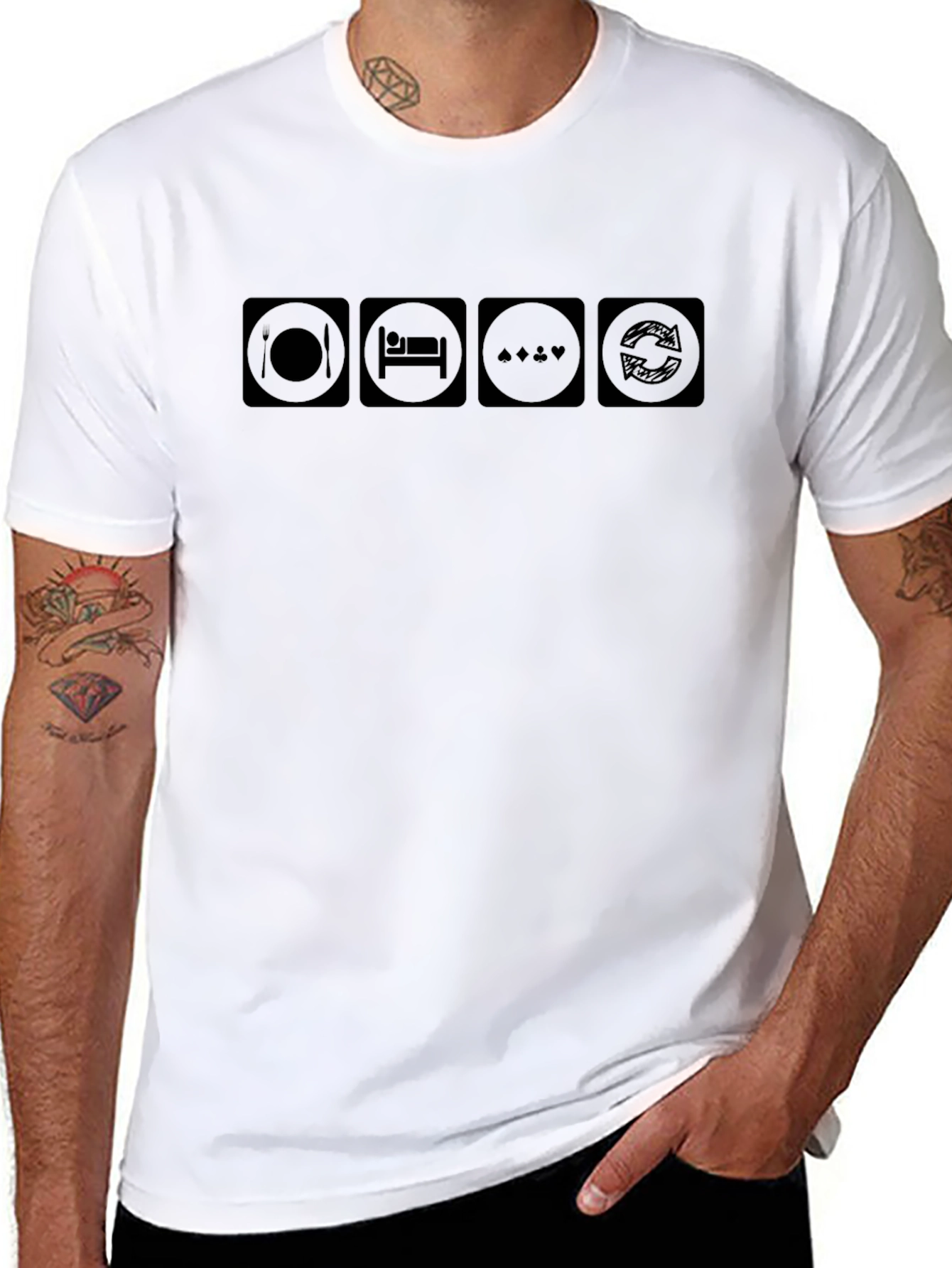 Eat Sleep Game Repeat T-Shirt - Gamer Life