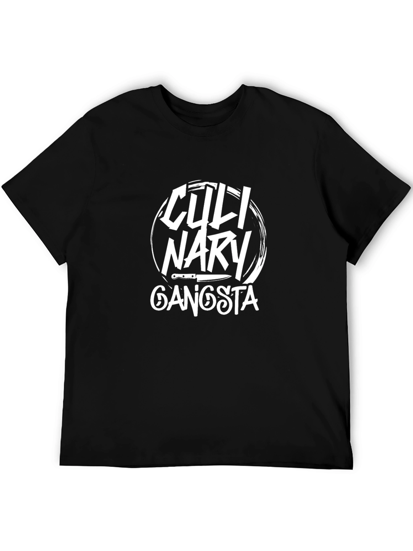 Culinary Gangsta Black Graphic T-Shirt