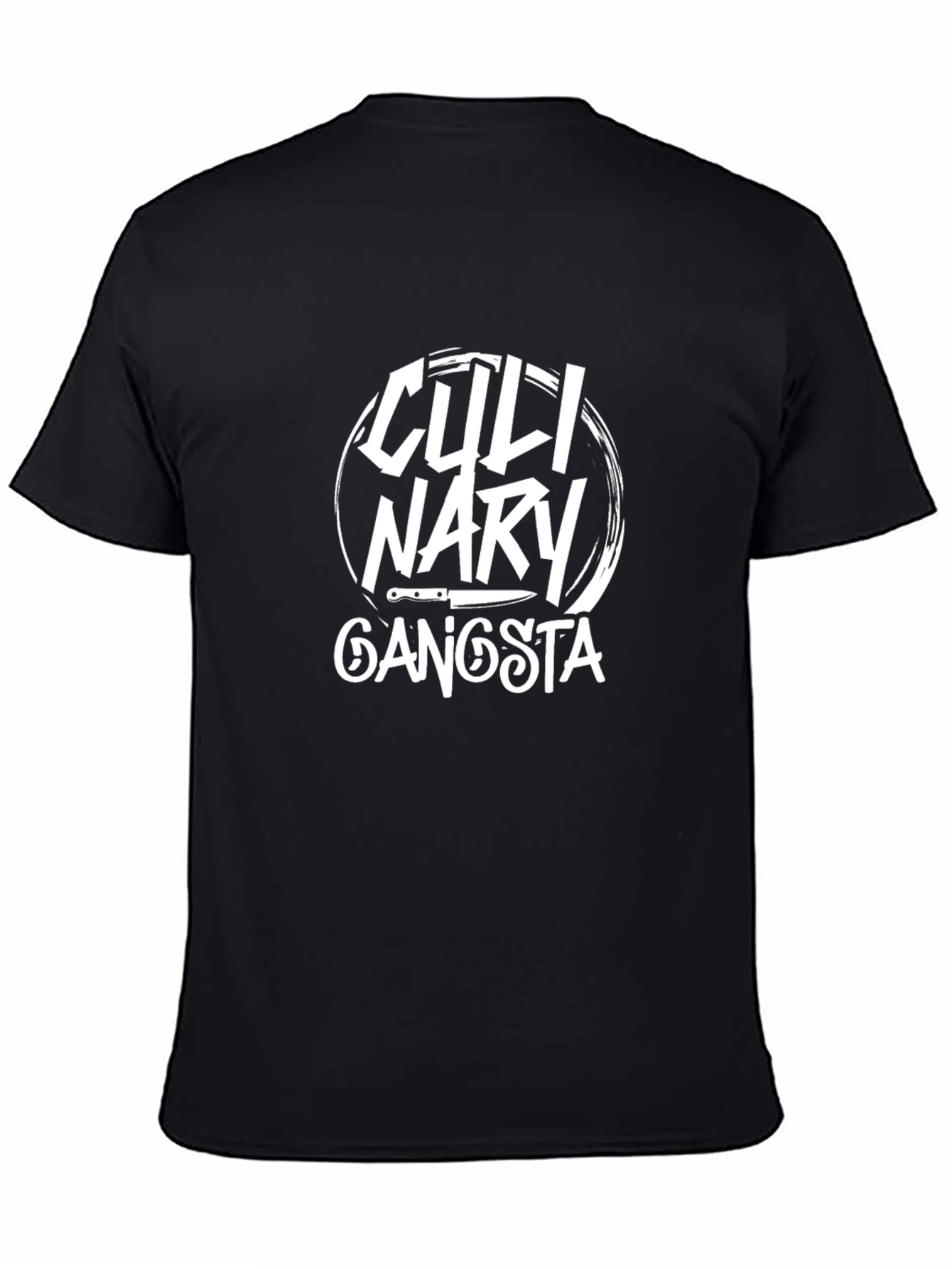 Culinary Gangsta Black Graphic T-Shirt
