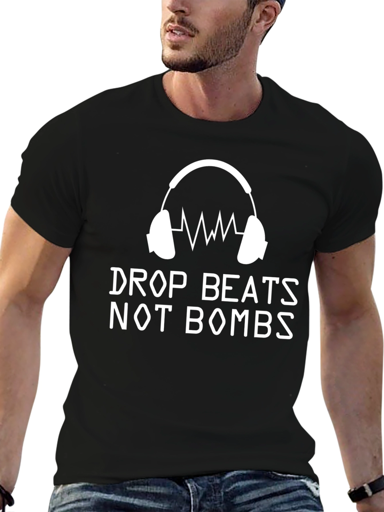 Drop Beats Not Bombs Graphic Tee