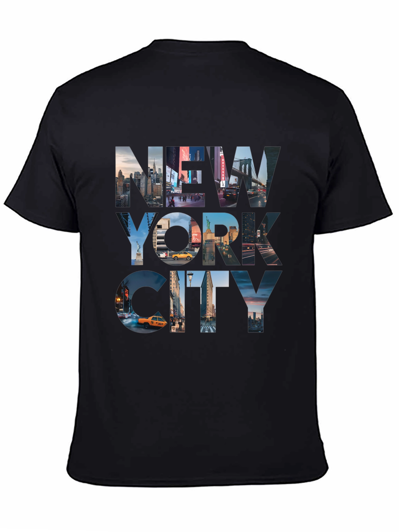 New York City Skyline Black T-Shirt