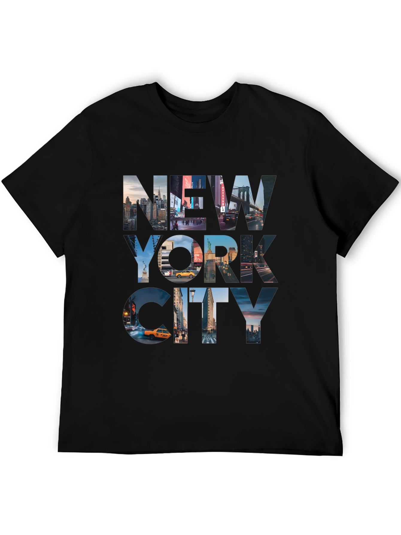 New York City Skyline Black T-Shirt