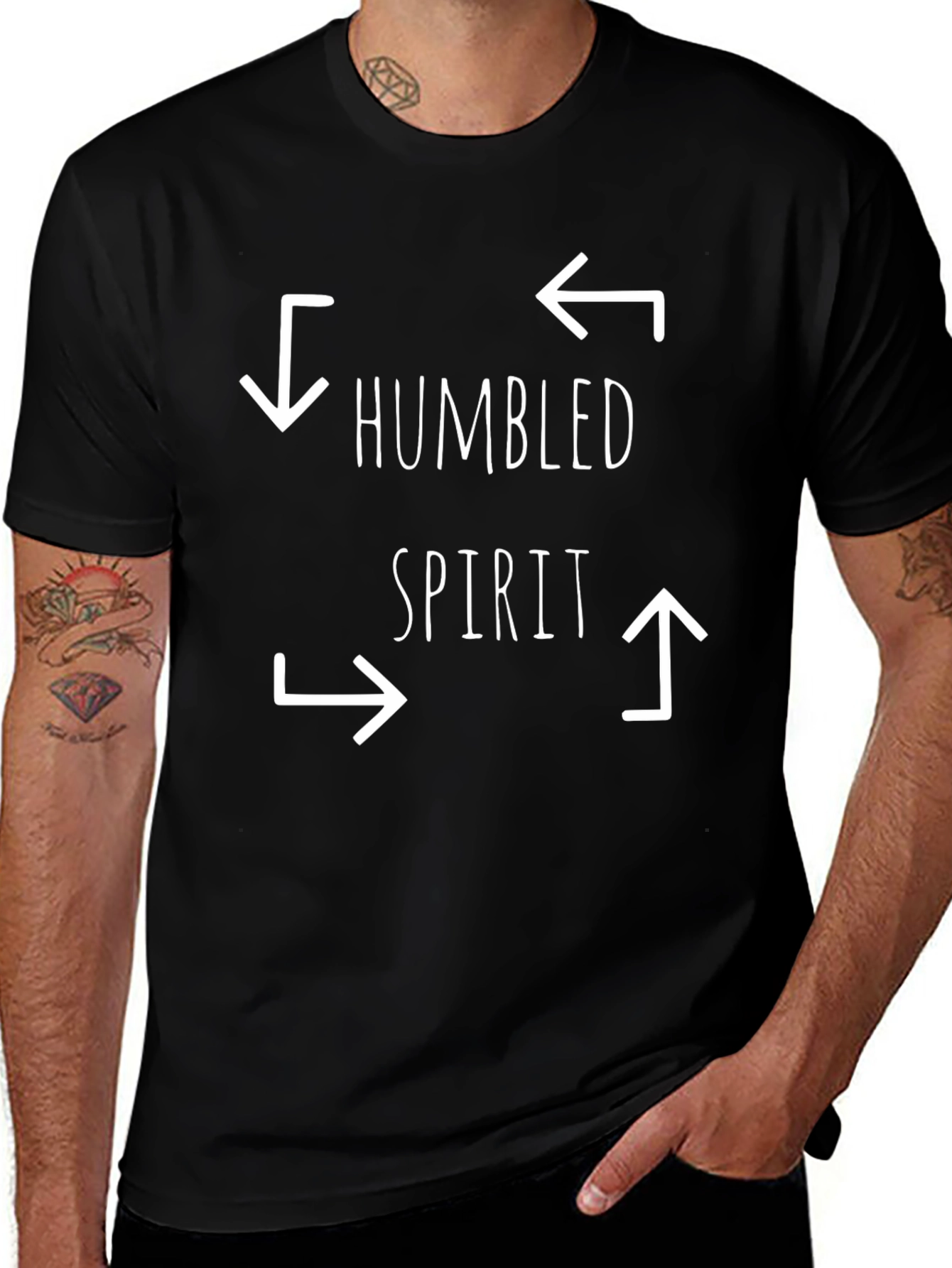 Humbled Spirit Graphic Tee - Casual Cotton Comfort