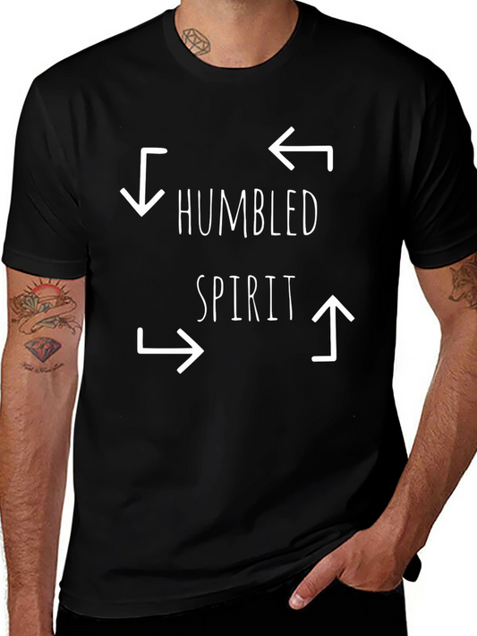 Humbled Spirit Graphic Tee - Casual Cotton Comfort