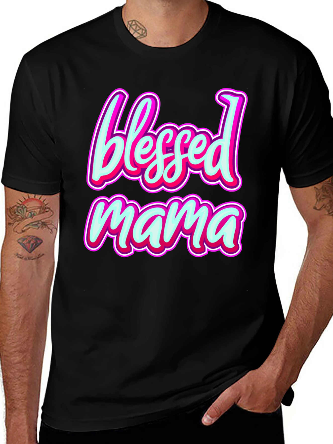 Blessed Mama Graphic Tee - Stylish Comfort Fit