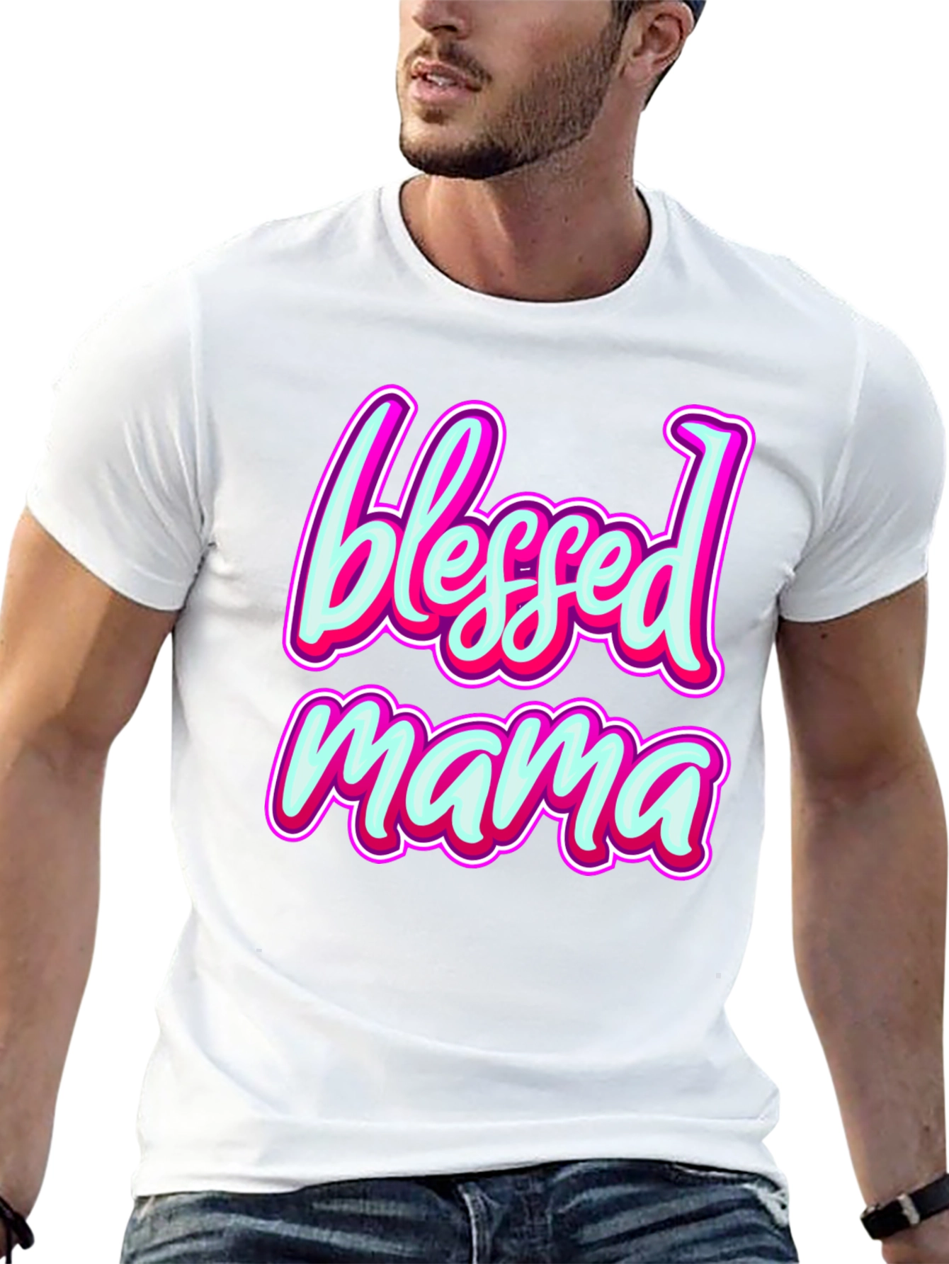 Blessed Mama Graphic Tee - Stylish Comfort Fit
