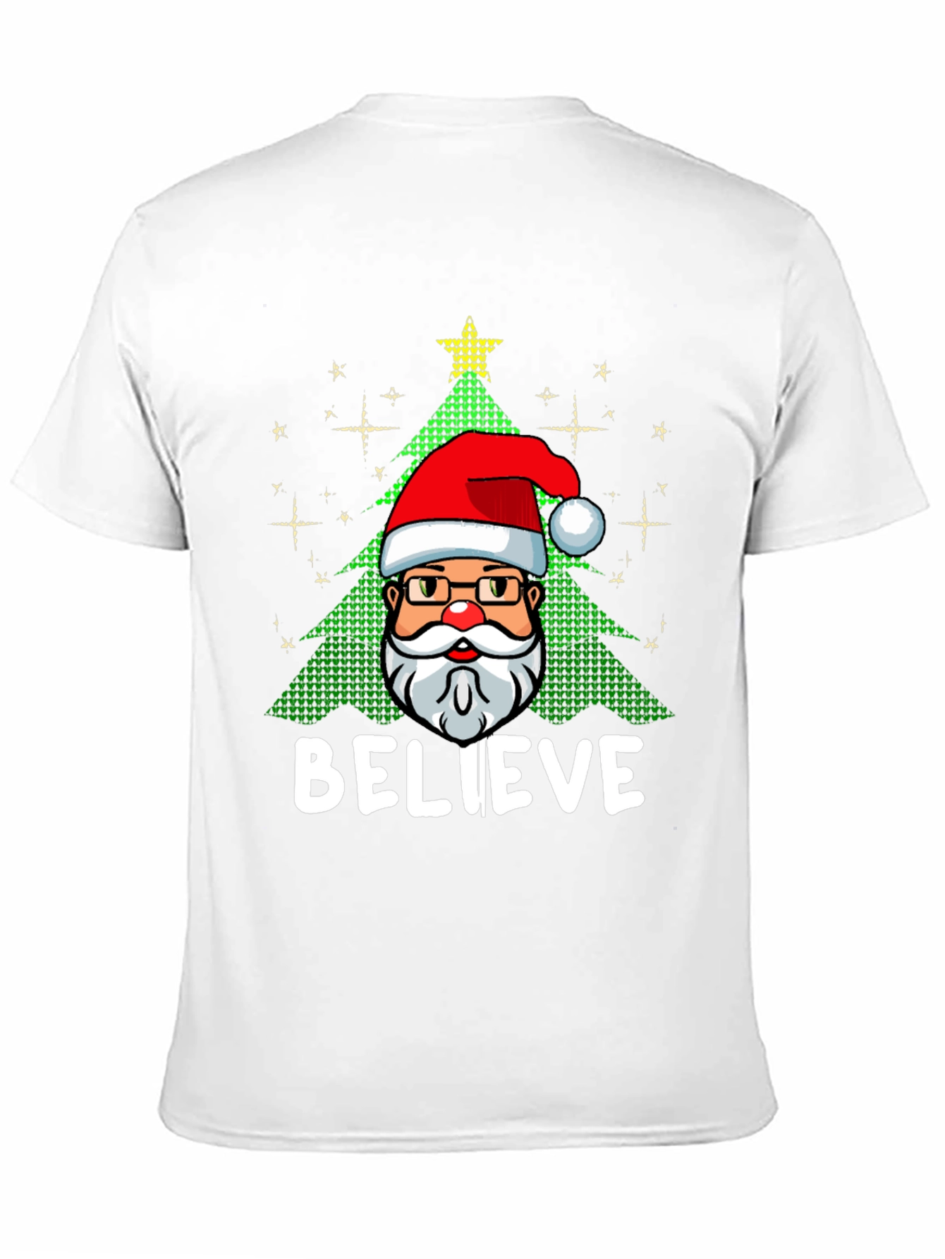 Believe Santa Christmas Graphic Tee