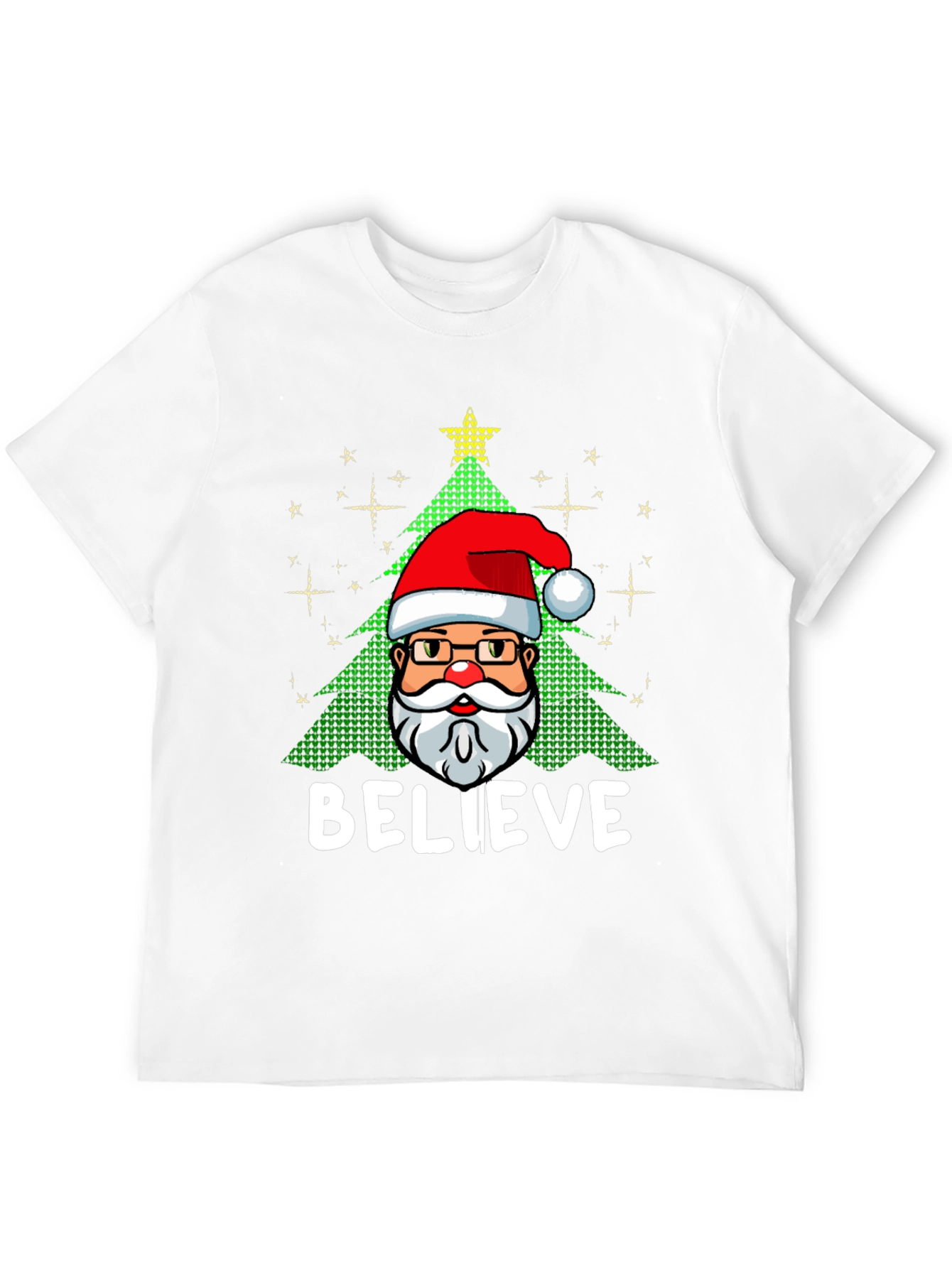 Believe Santa Christmas Graphic Tee