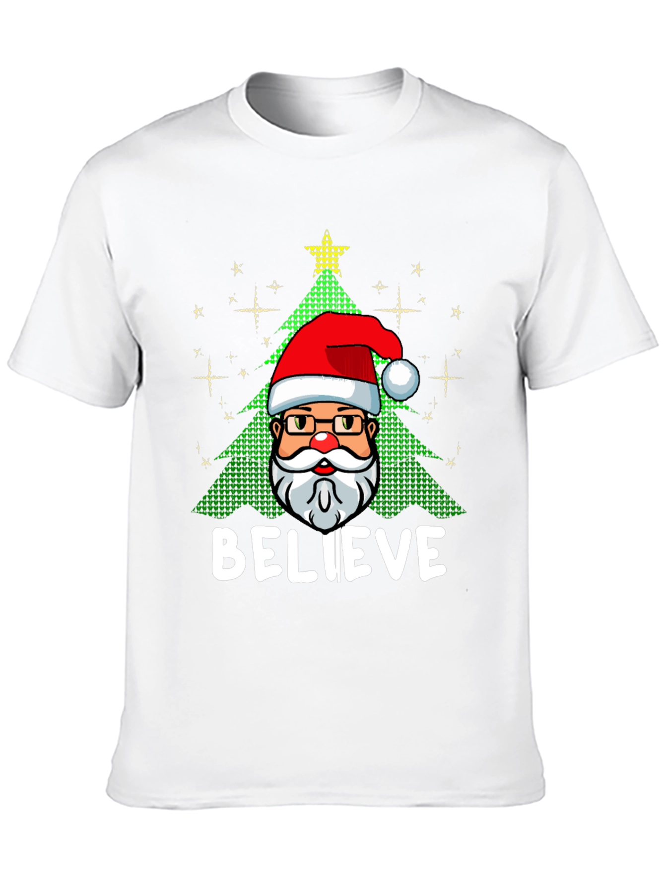 Believe Santa Christmas Graphic Tee