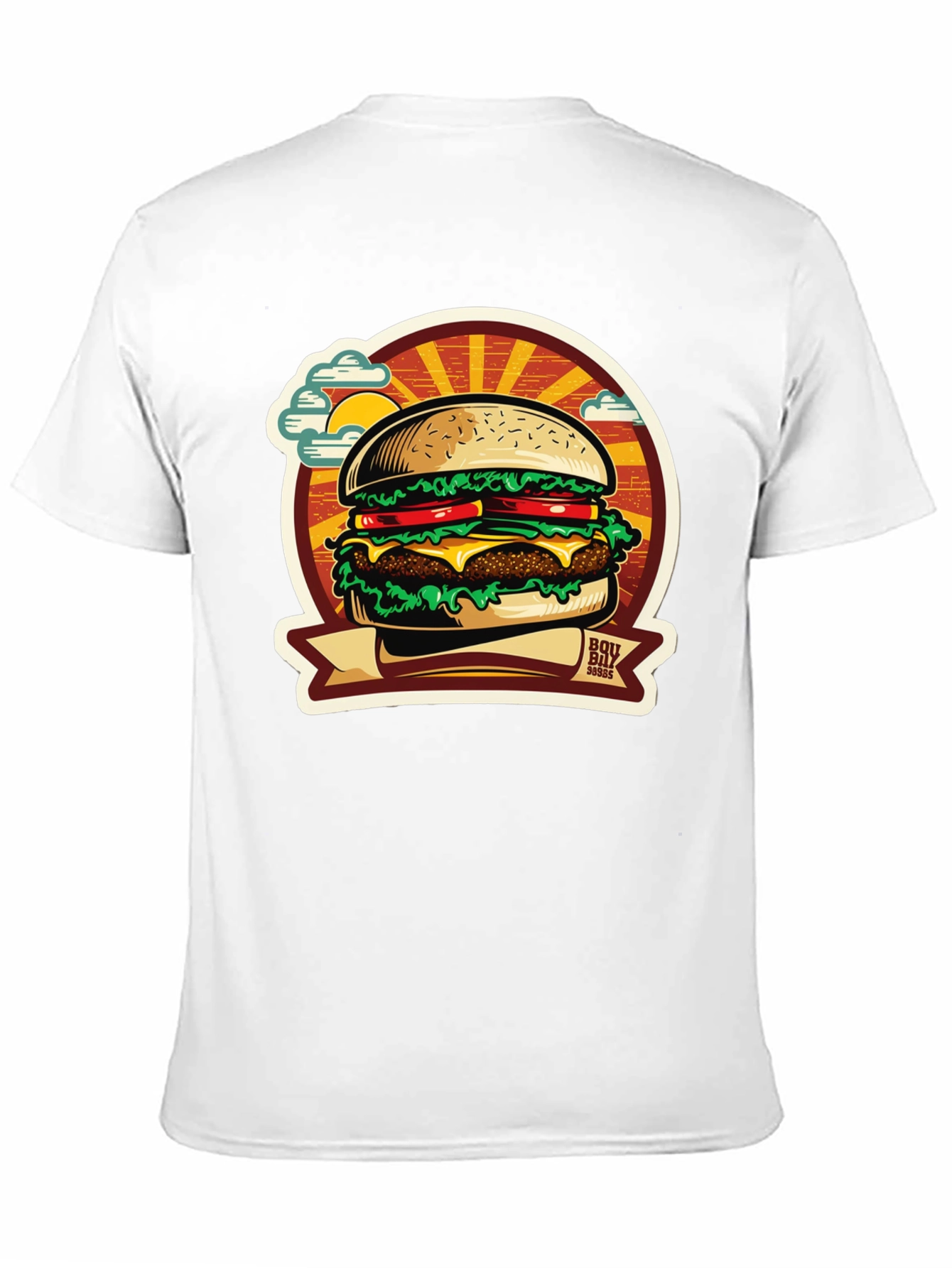 Burger Graphic T-Shirt: BBQ Style