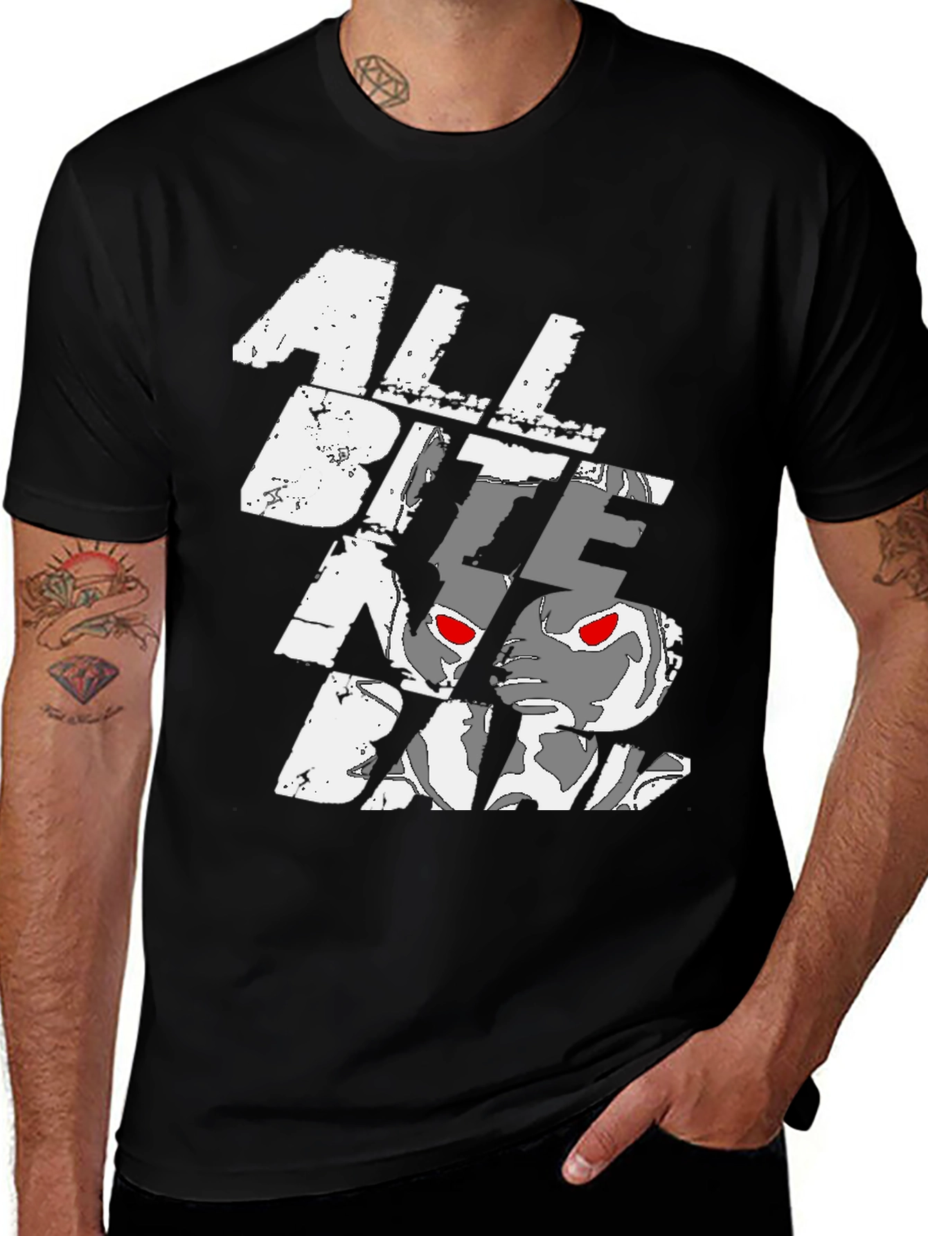 All Bite No Bark Graphic Print Tee