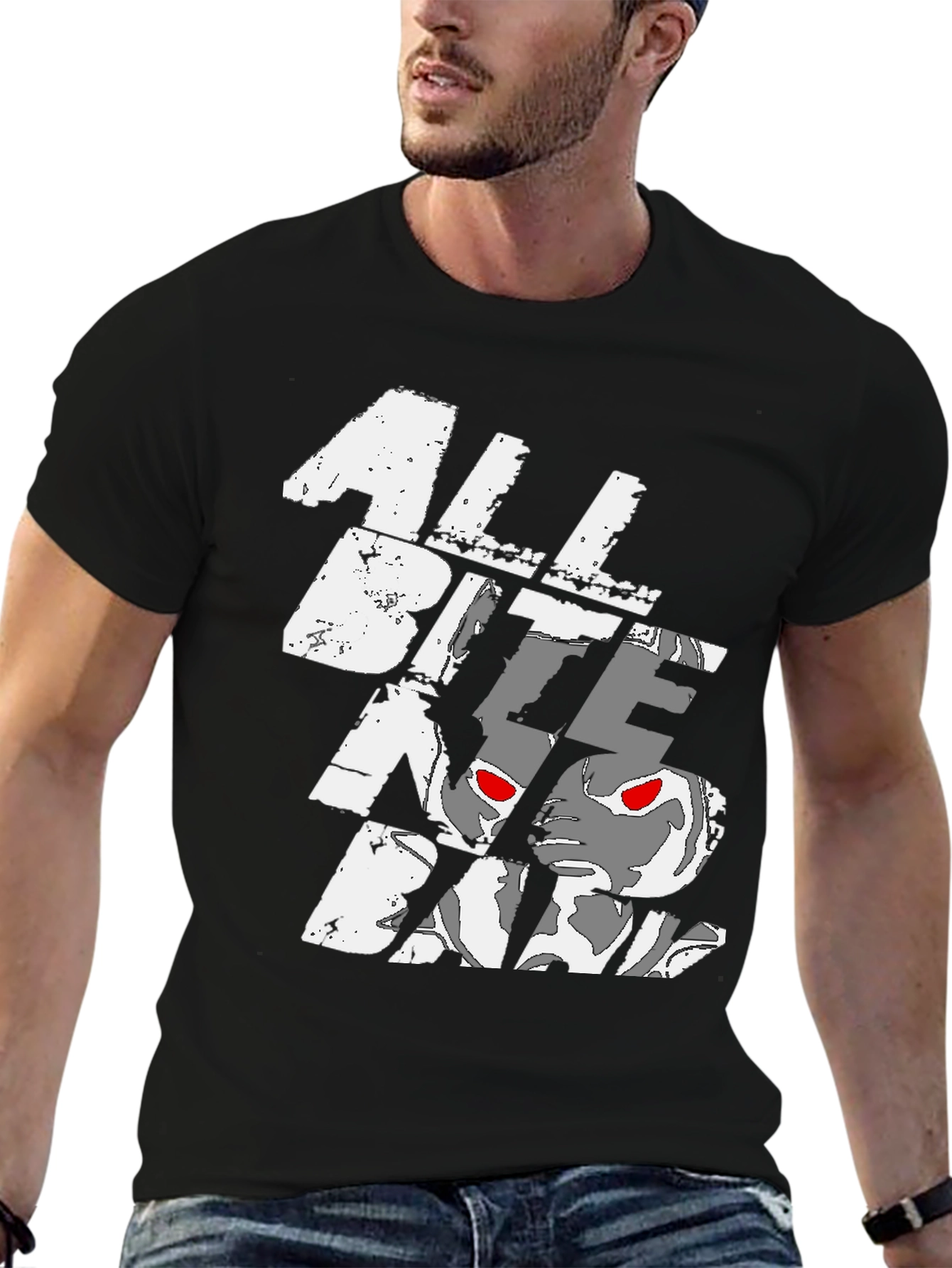 All Bite No Bark Graphic Print Tee