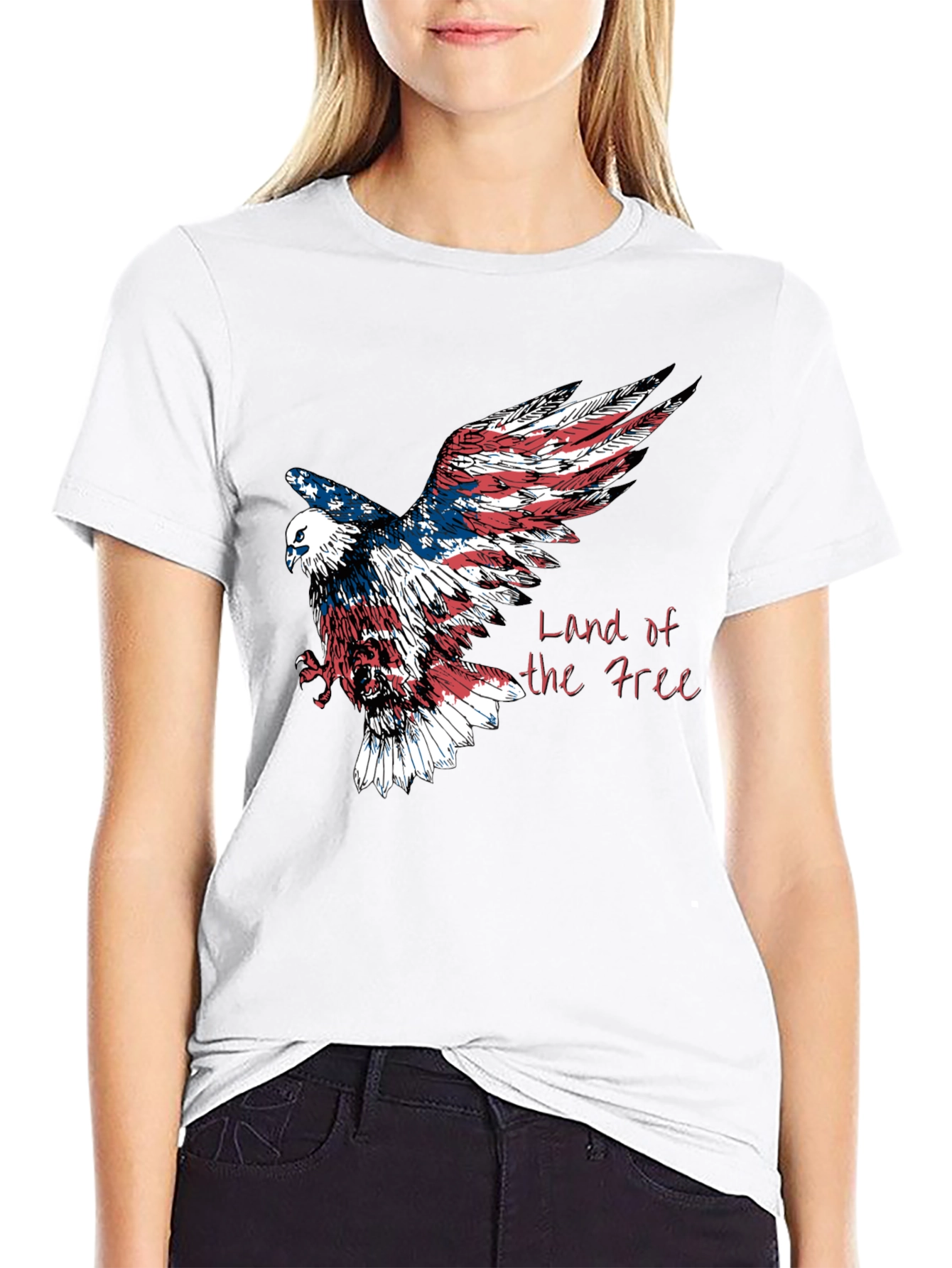 Land of the Free Eagle Graphic Tee