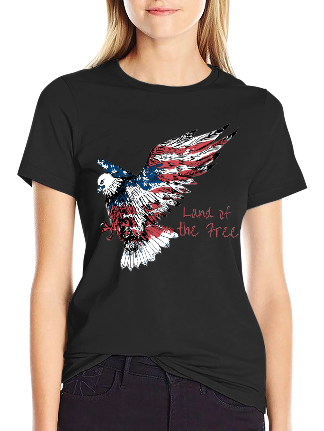 Land of the Free Eagle Graphic Tee