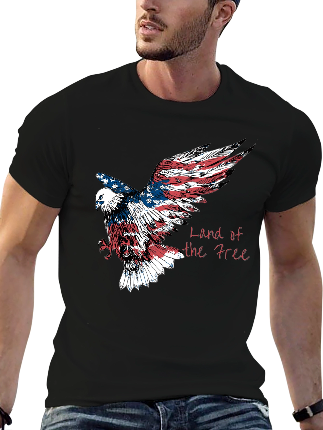Land of the Free Eagle Graphic Tee