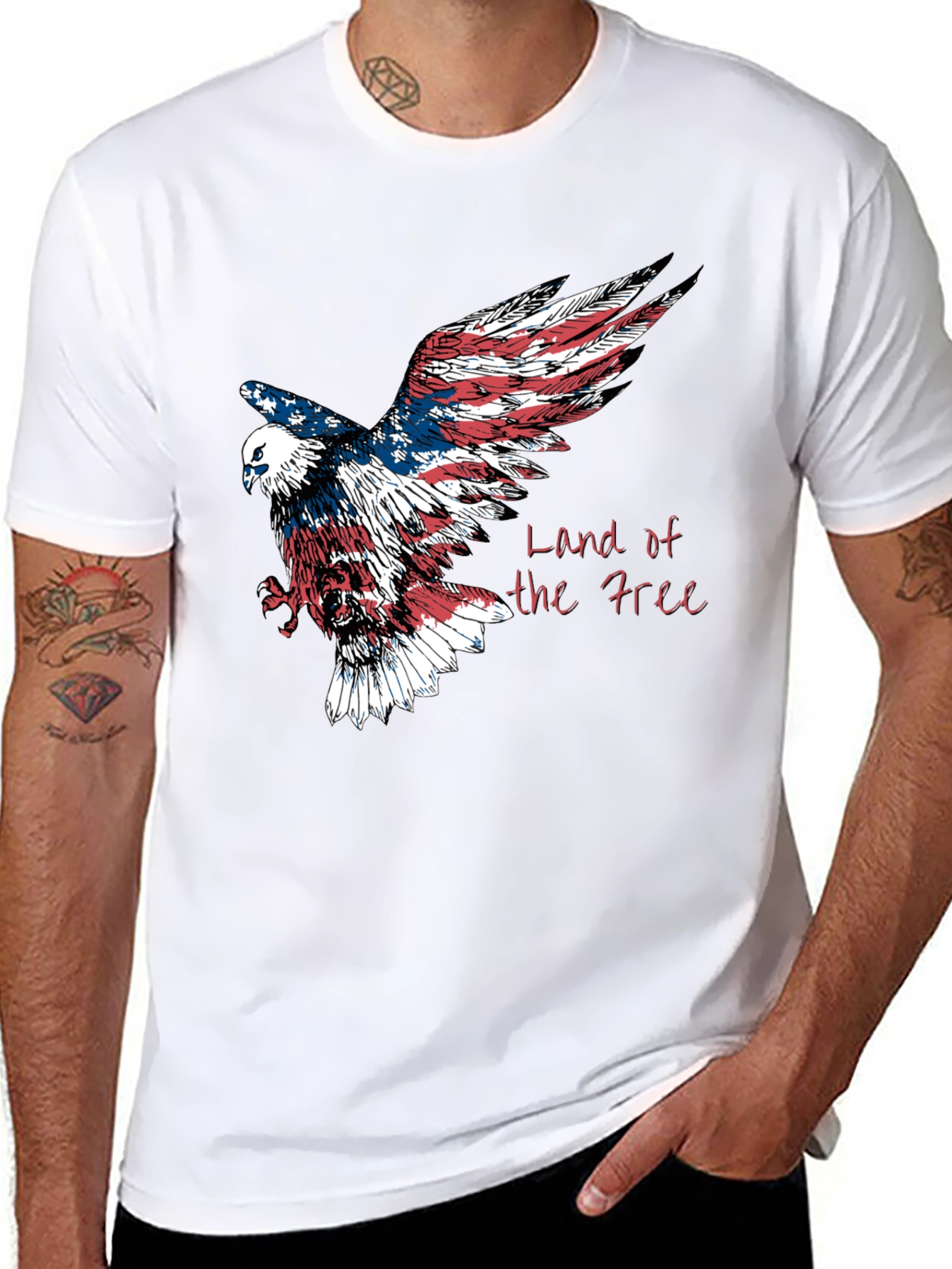 Land of the Free Eagle Graphic Tee