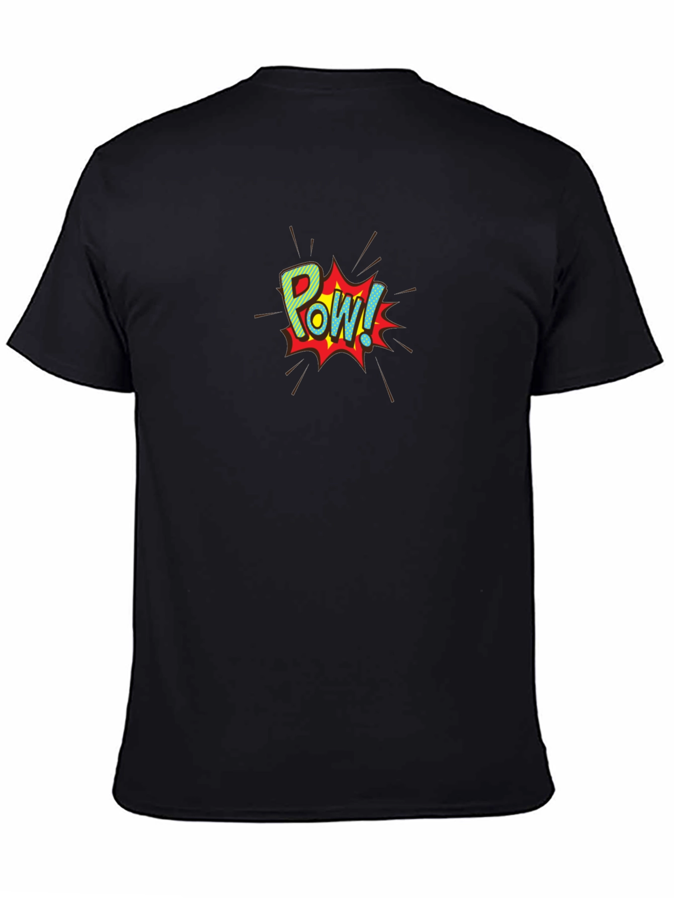 Comic Book POW! Graphic Black T-Shirt