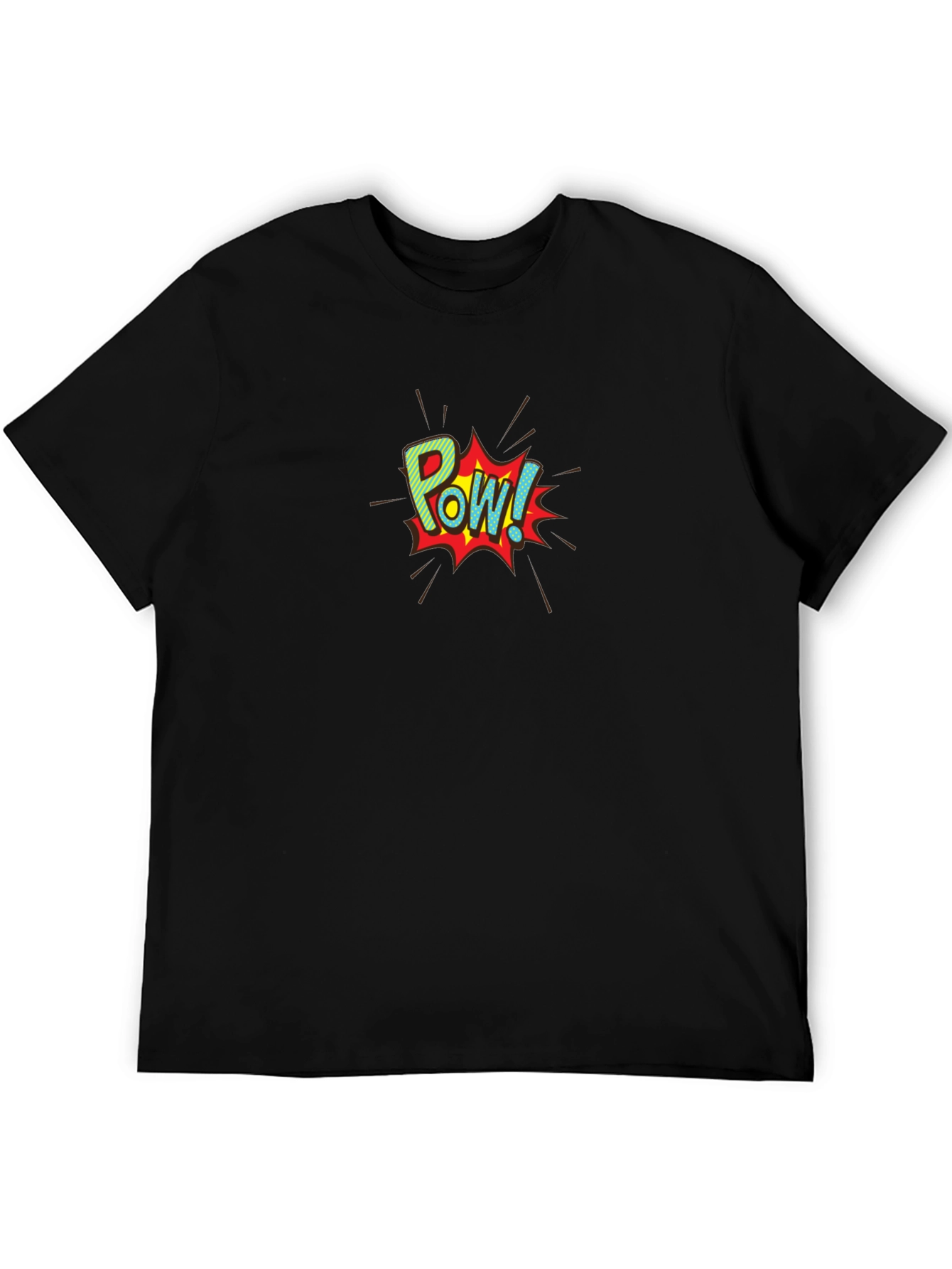 Comic Book POW! Graphic Black T-Shirt