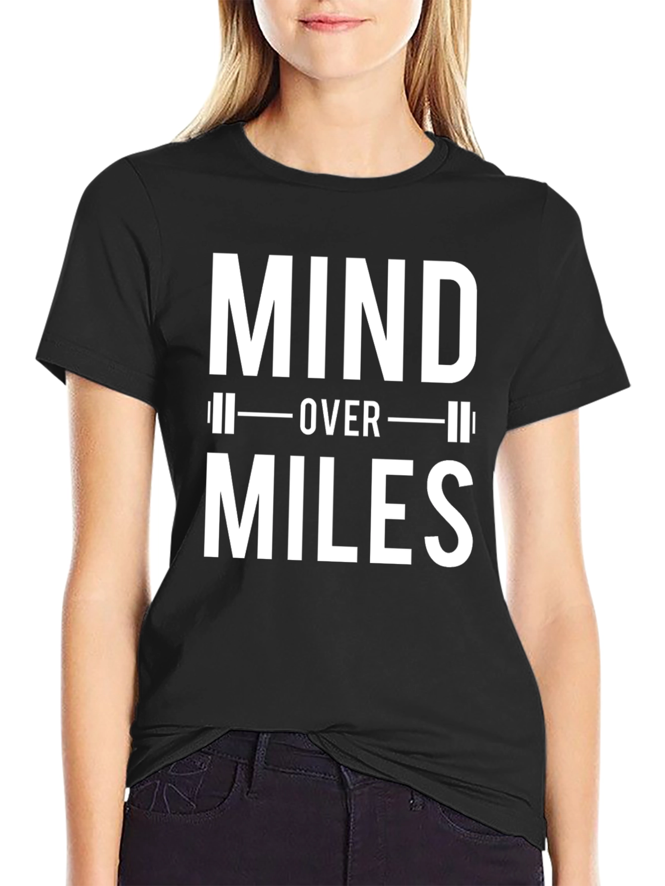 Mind Over Miles Graphic Tee - Black
