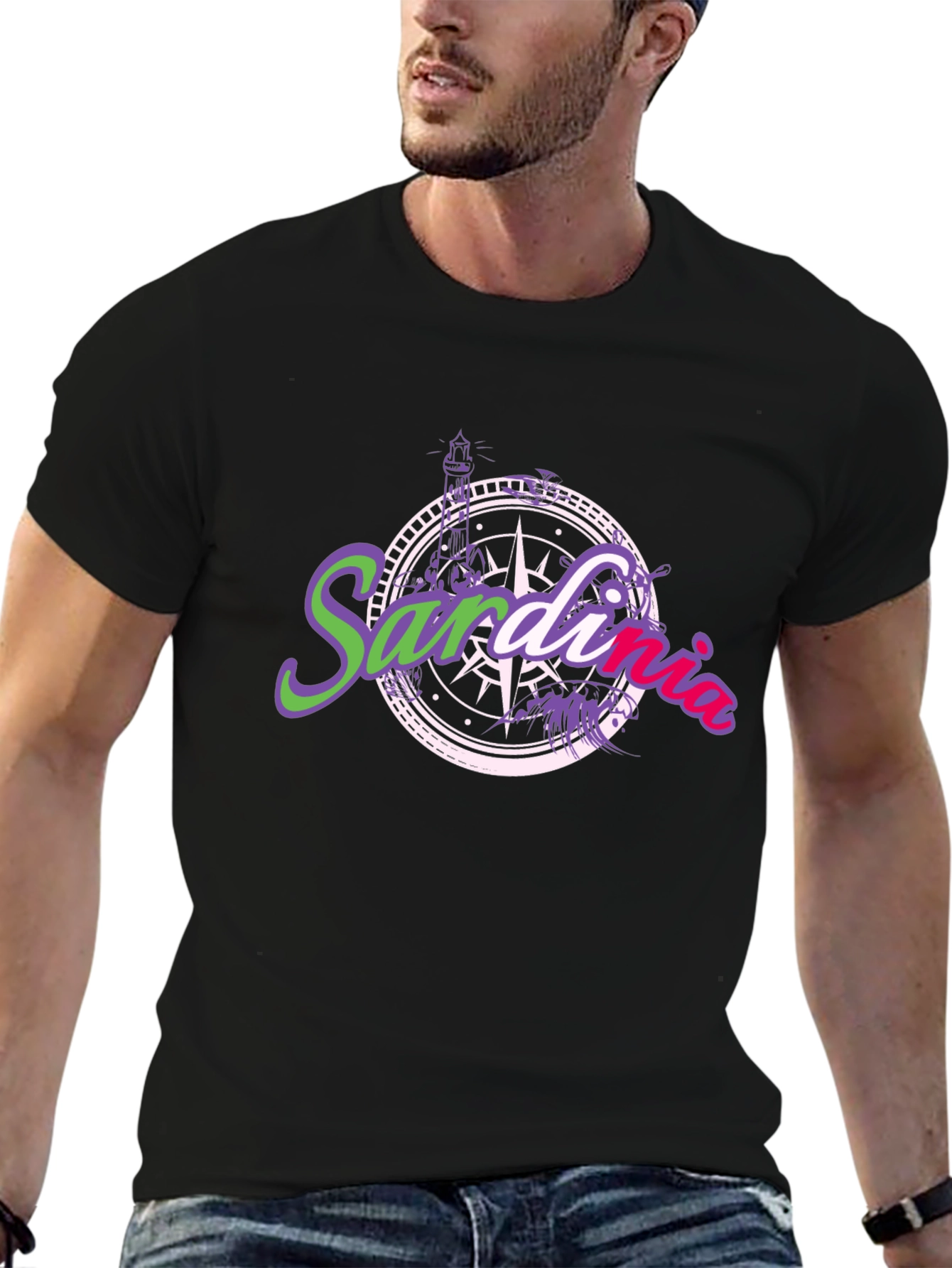 Sardinia Compass Graphic T-Shirt