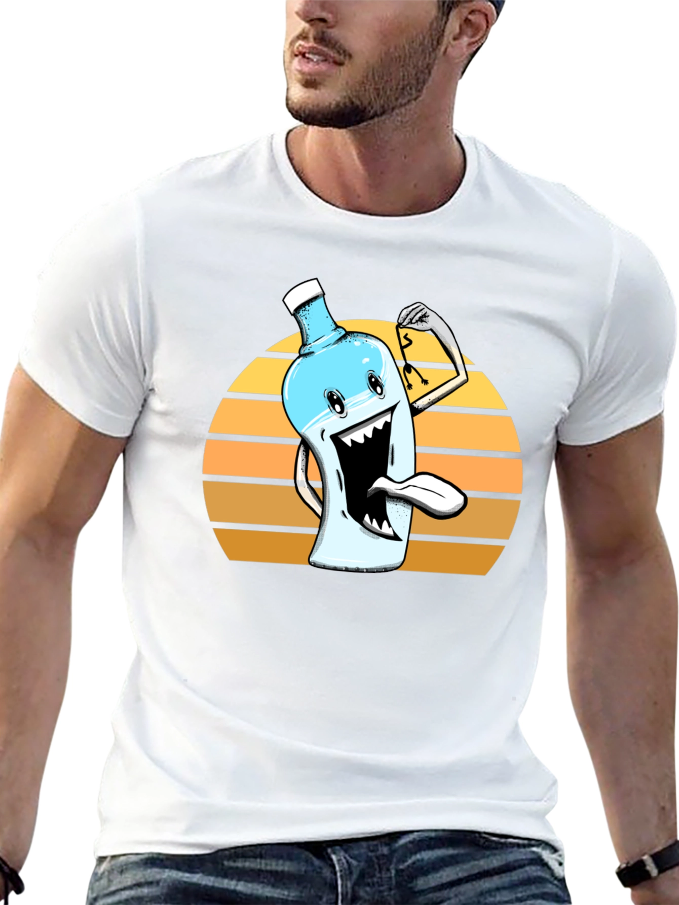 Funny Water Cooler Cartoon Graphic Tee